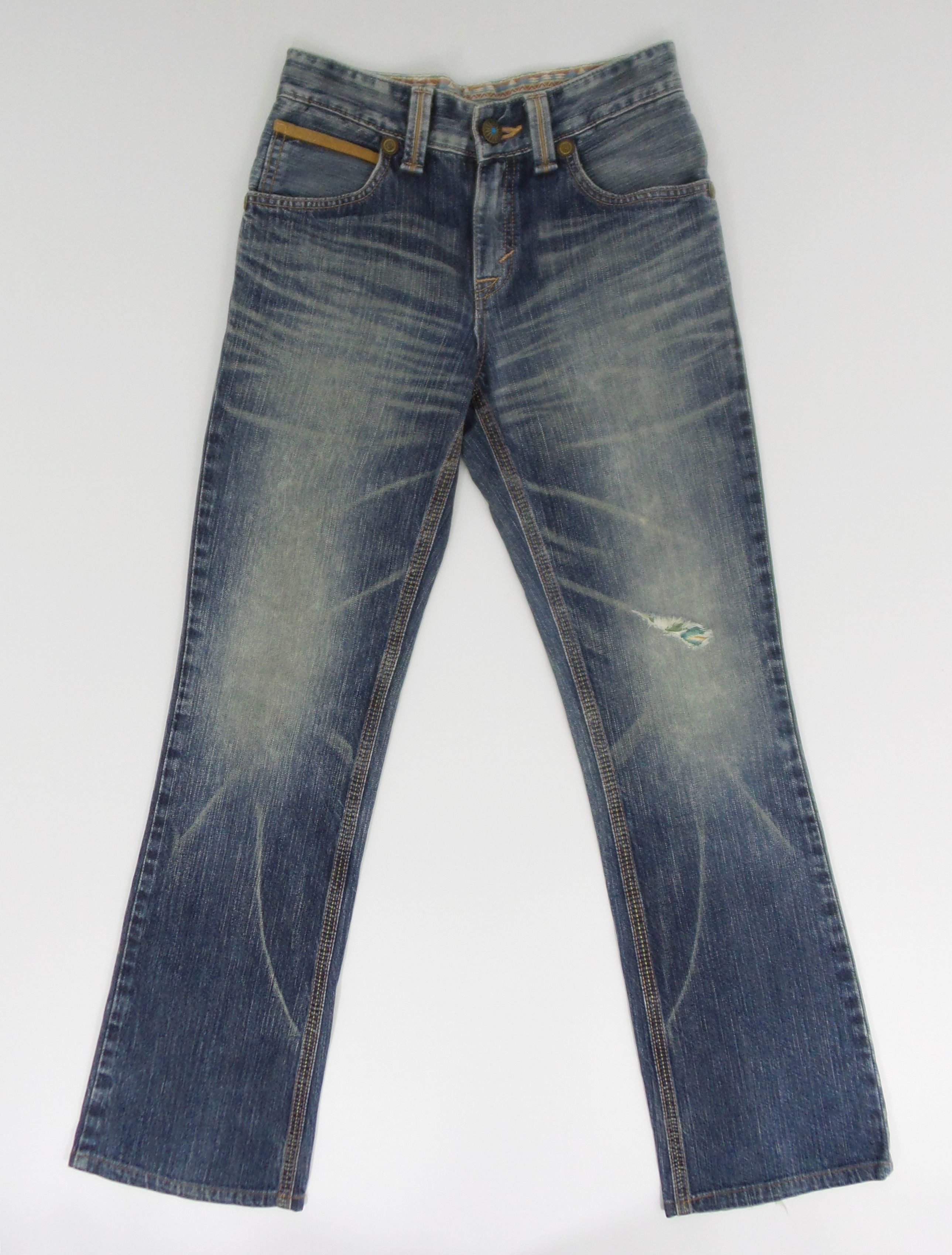 Edwin × Japanese Brand Edwin Aztec Stonewashed Blue Jeans W26xL31 Size US 26 / EU 42 - 1 Thumbnail