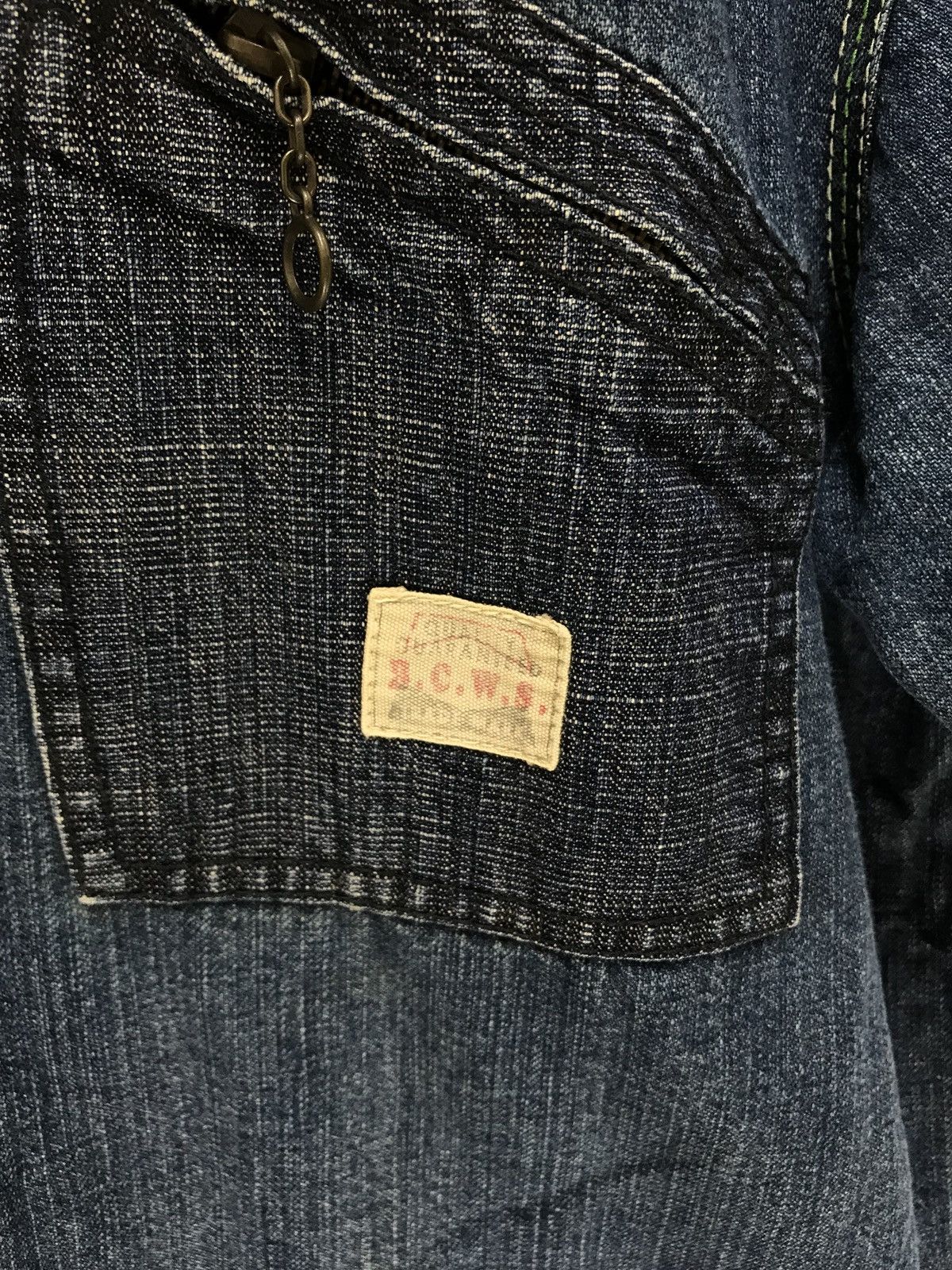 Japanese Brand Japan Brand Abahouse Denim Zipper Shirt Hickory Striped 6🟩9 Size US M / EU 48-50 / 2 - 4 Thumbnail