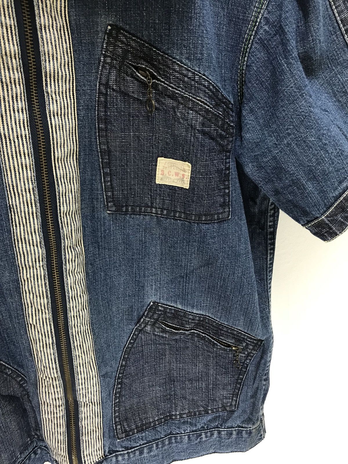 Japanese Brand Japan Brand Abahouse Denim Zipper Shirt Hickory Striped 6🟩9 Size US M / EU 48-50 / 2 - 3 Thumbnail