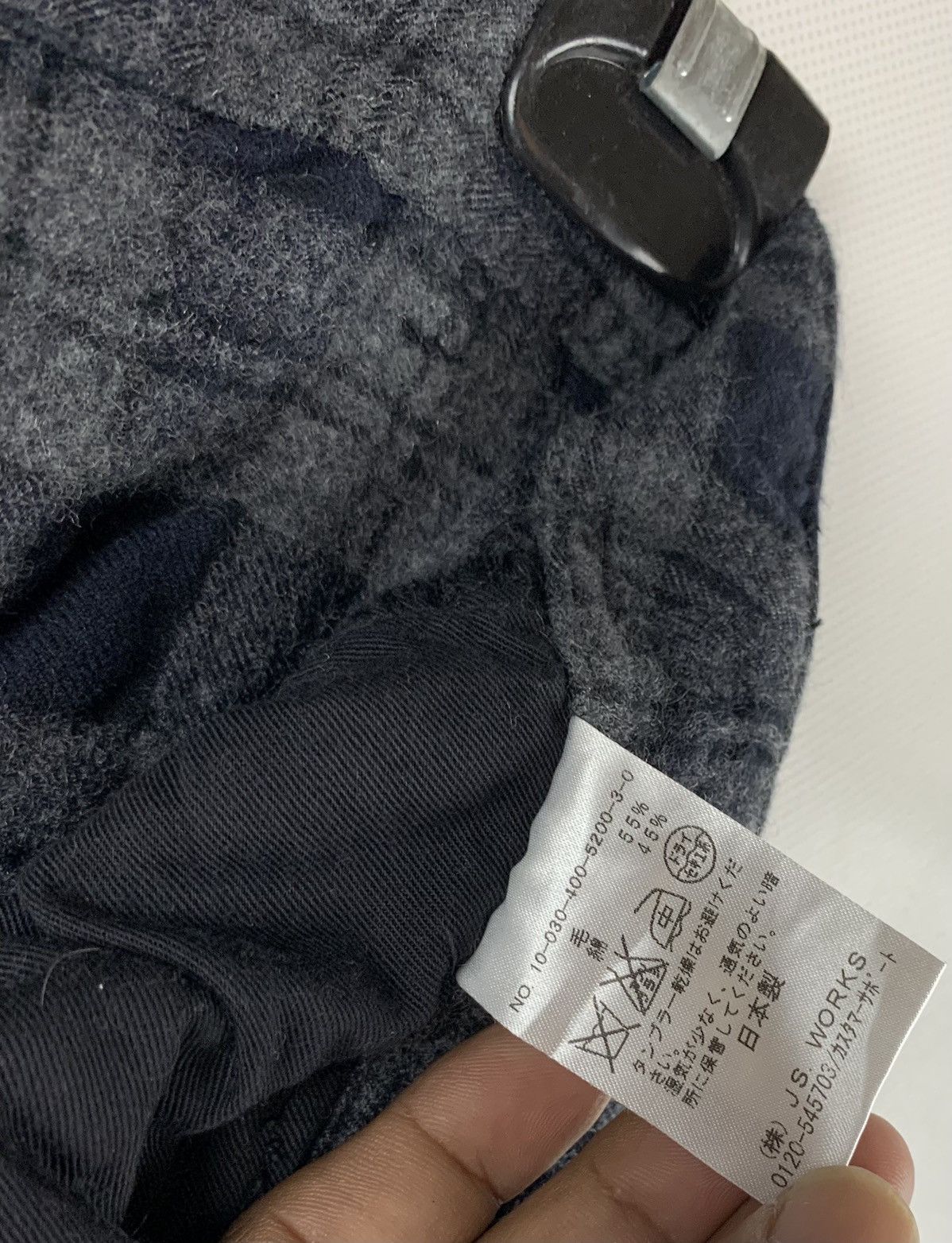 Japanese Brand Journal Standard 2blend 55% wool /45% Cotton Cropped Pant Size US 28 / EU 44 - 17 Thumbnail