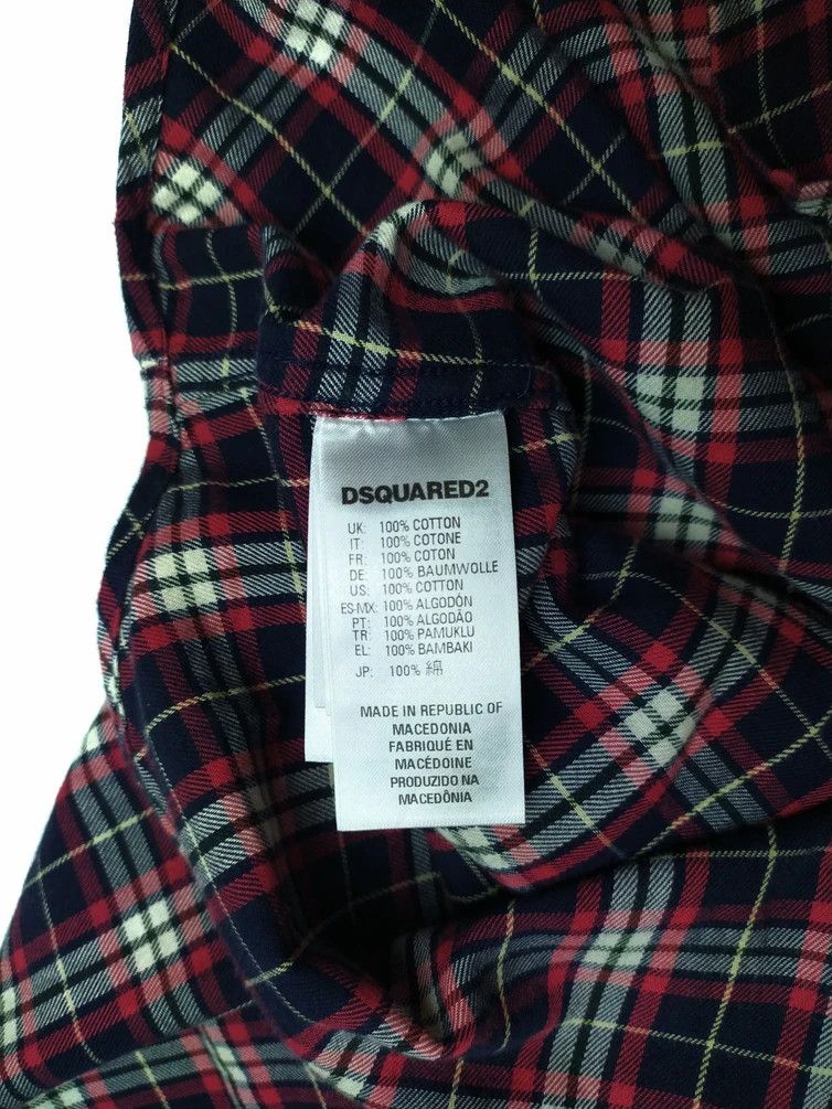 Designer Dsquared2 Tartan Plaid Kids Shirt Size US XS / EU 42 / 0 - 8 Thumbnail