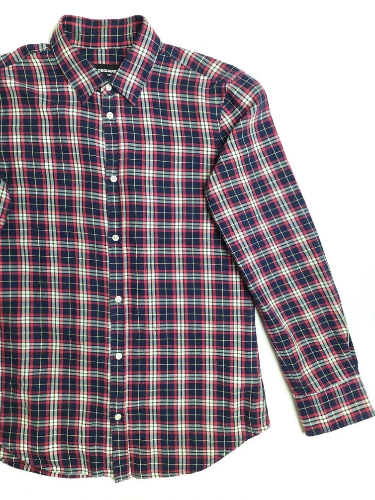 Designer Dsquared2 Tartan Plaid Kids Shirt Size US XS / EU 42 / 0 - 1 Thumbnail