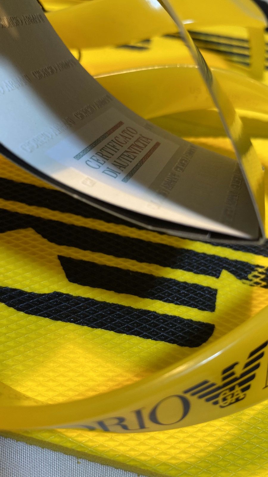 Emporio Armani Emporio Armani Yellow Flip flop 7us Size US 7 / EU 40 - 4 Thumbnail