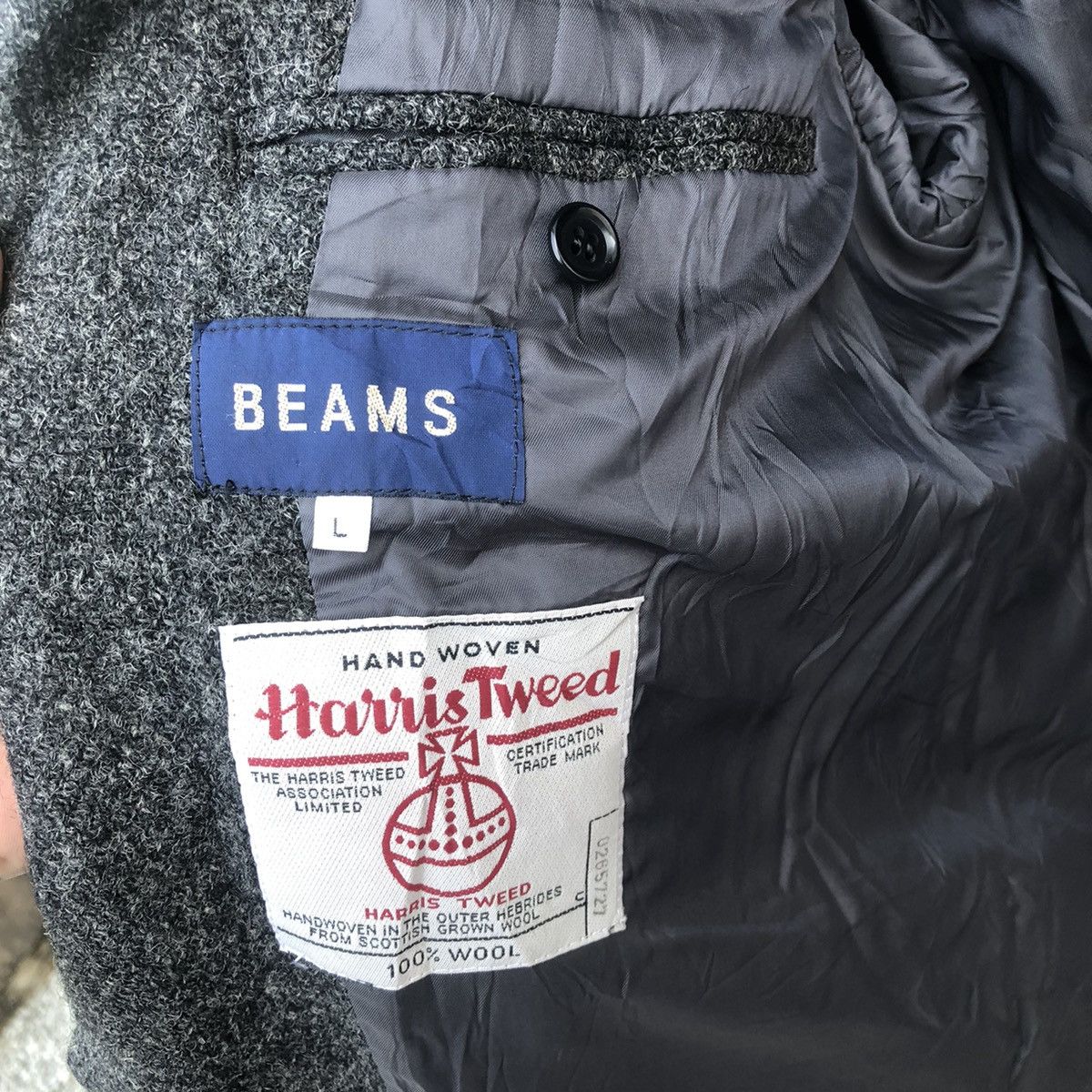 Beams Plus × Designer × Harris Tweed Beams jacket Size US L / EU 52-54 / 3 - 8 Thumbnail