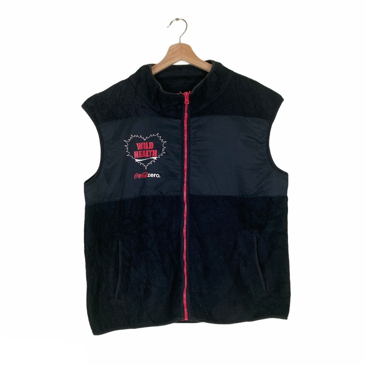 Coca Cola × Vintage CocaCola Zero Fleece Zip Up Vest Size US M / EU 48-50 / 2 - 2 Thumbnail