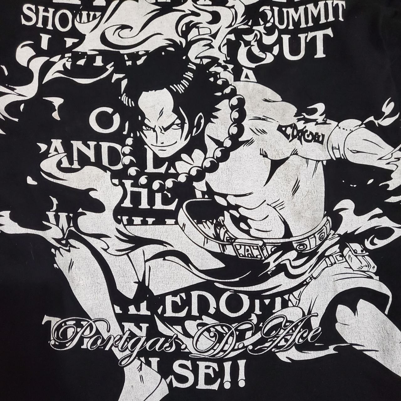 Japanese Brand × One Piece One Pieces ‘Portgas D Ace’ Print Anime tee Size US L / EU 52-54 / 3 - 2 Thumbnail