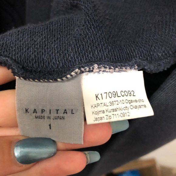 Kapital KAPITAL 2017 Cotton Kimono Cardigan Navy Blue Size US S / EU 44-46 / 1 - 7 Thumbnail