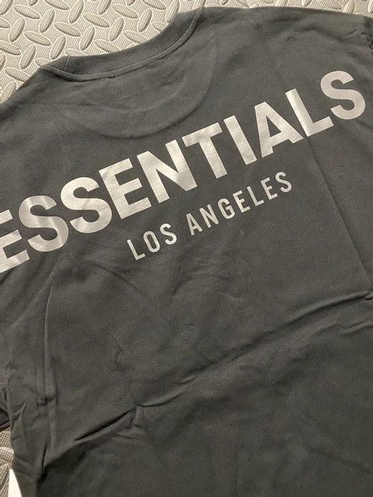 Fear Of God - FOG Essentials 3M Los Angeles Tee ( Black ) – The