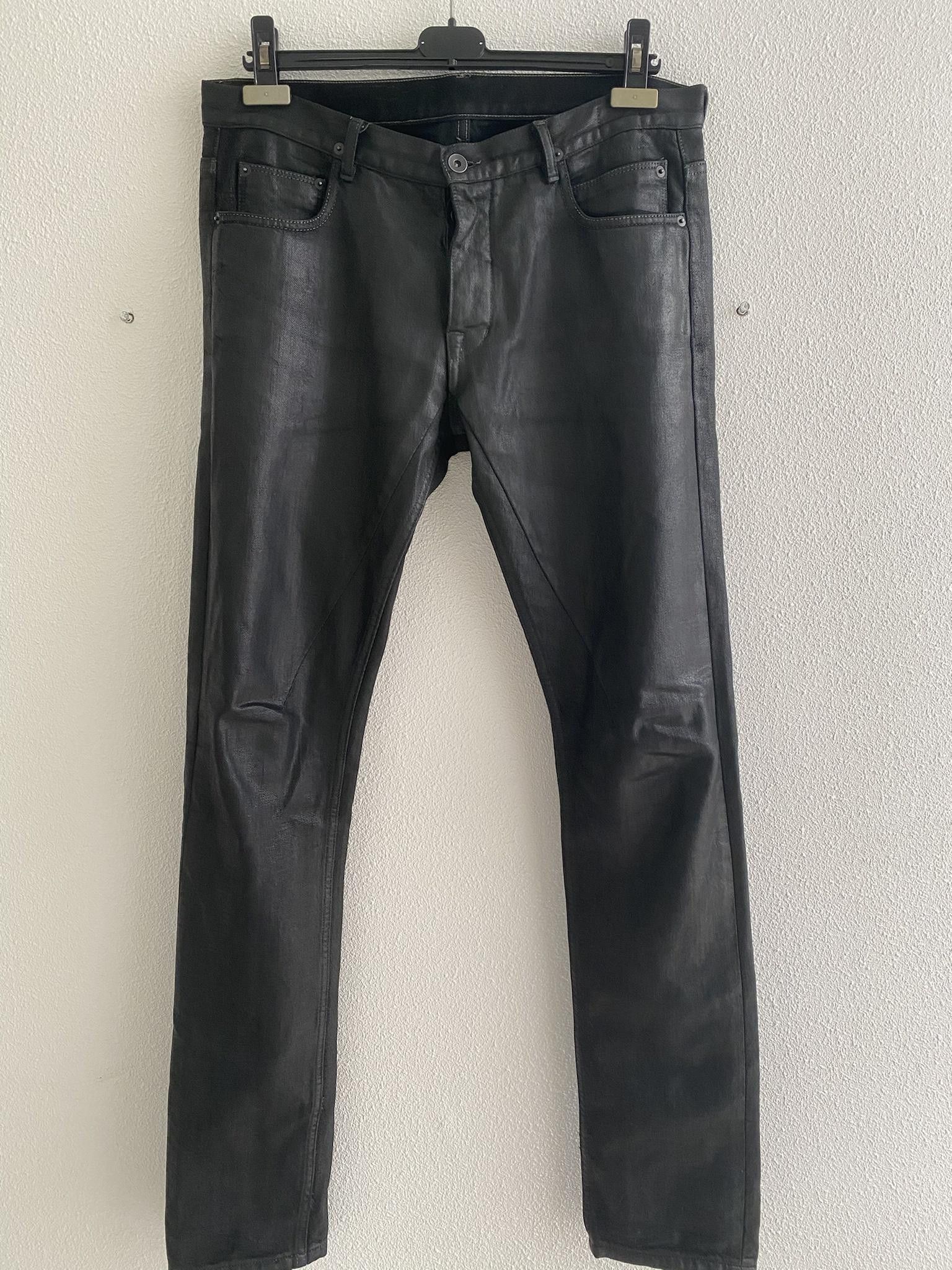 Rick Owens Detroit Waxed Denim Size US 32 / EU 48 - 1 Thumbnail