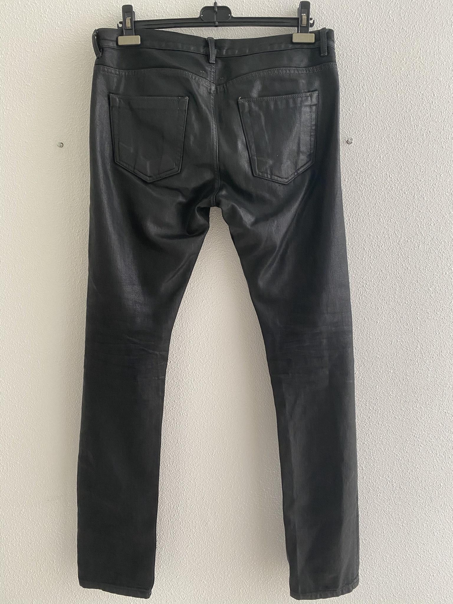 Rick Owens Detroit Waxed Denim Size US 32 / EU 48 - 2 Thumbnail