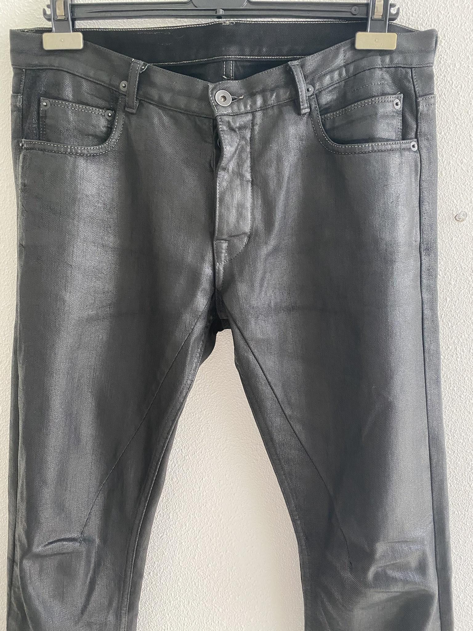 Rick Owens Detroit Waxed Denim Size US 32 / EU 48 - 3 Thumbnail