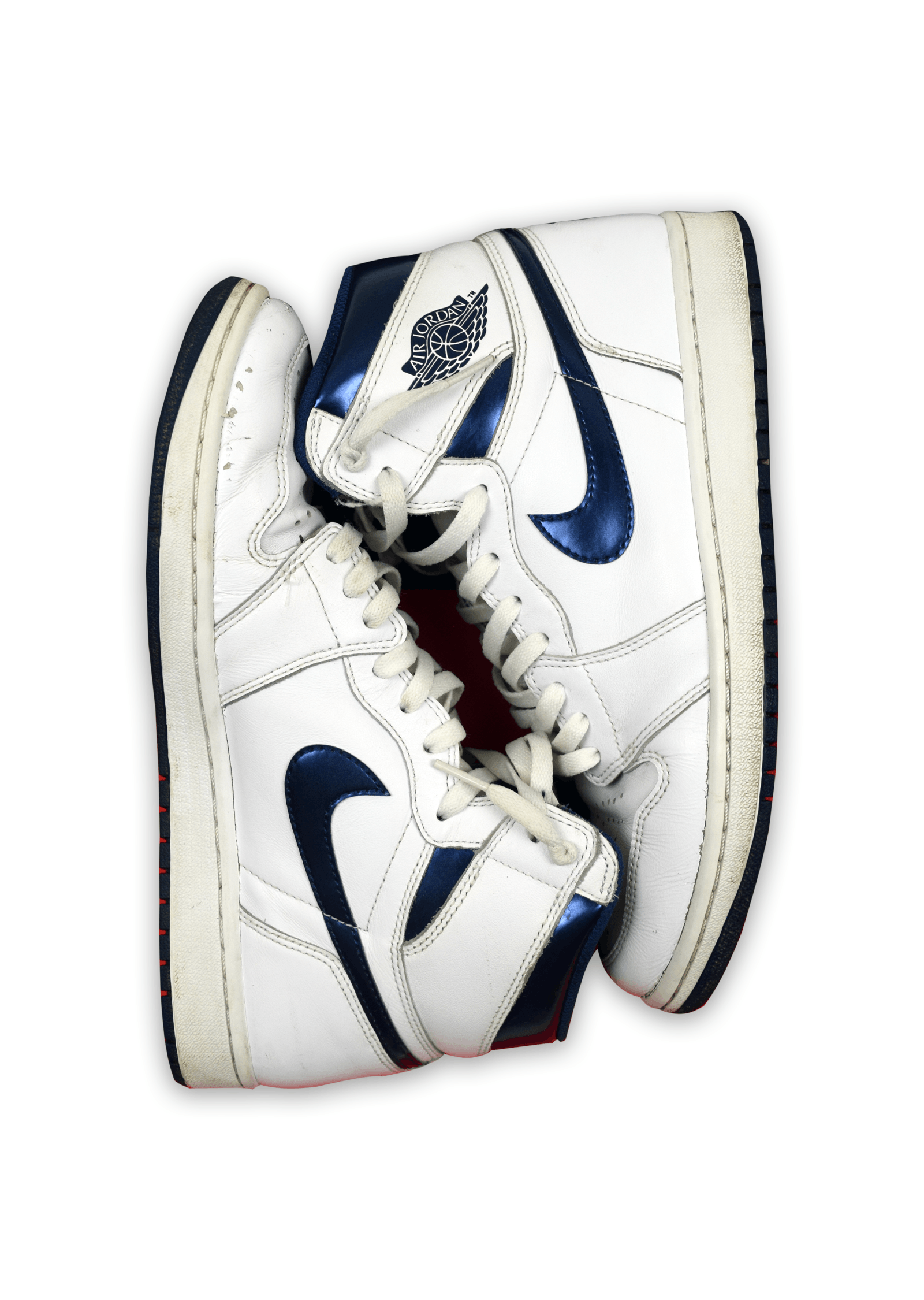 Jordan Brand FINAL DROP: 2016 Air Jordan 1 Retro High OG Metallic Blue Size US 10 / EU 43 - 2 Thumbnail