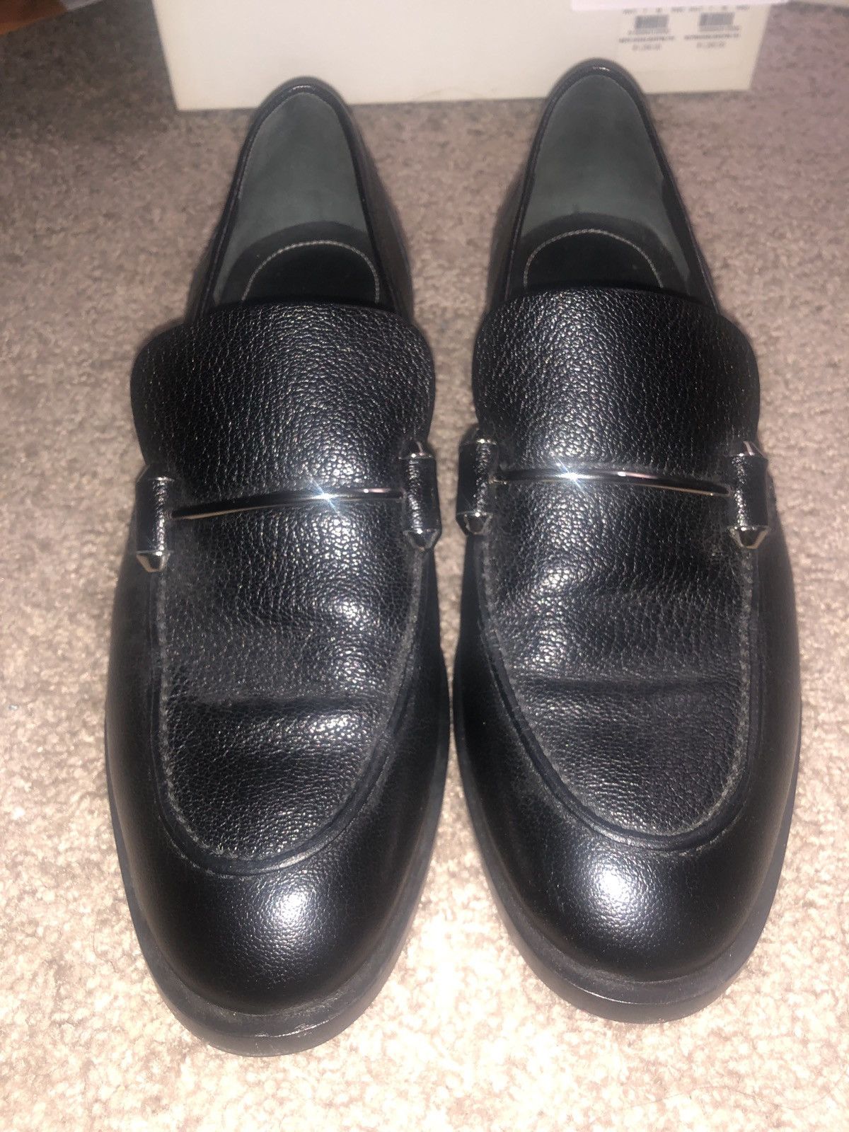 Balenciaga Black Penny Loafers | Grailed