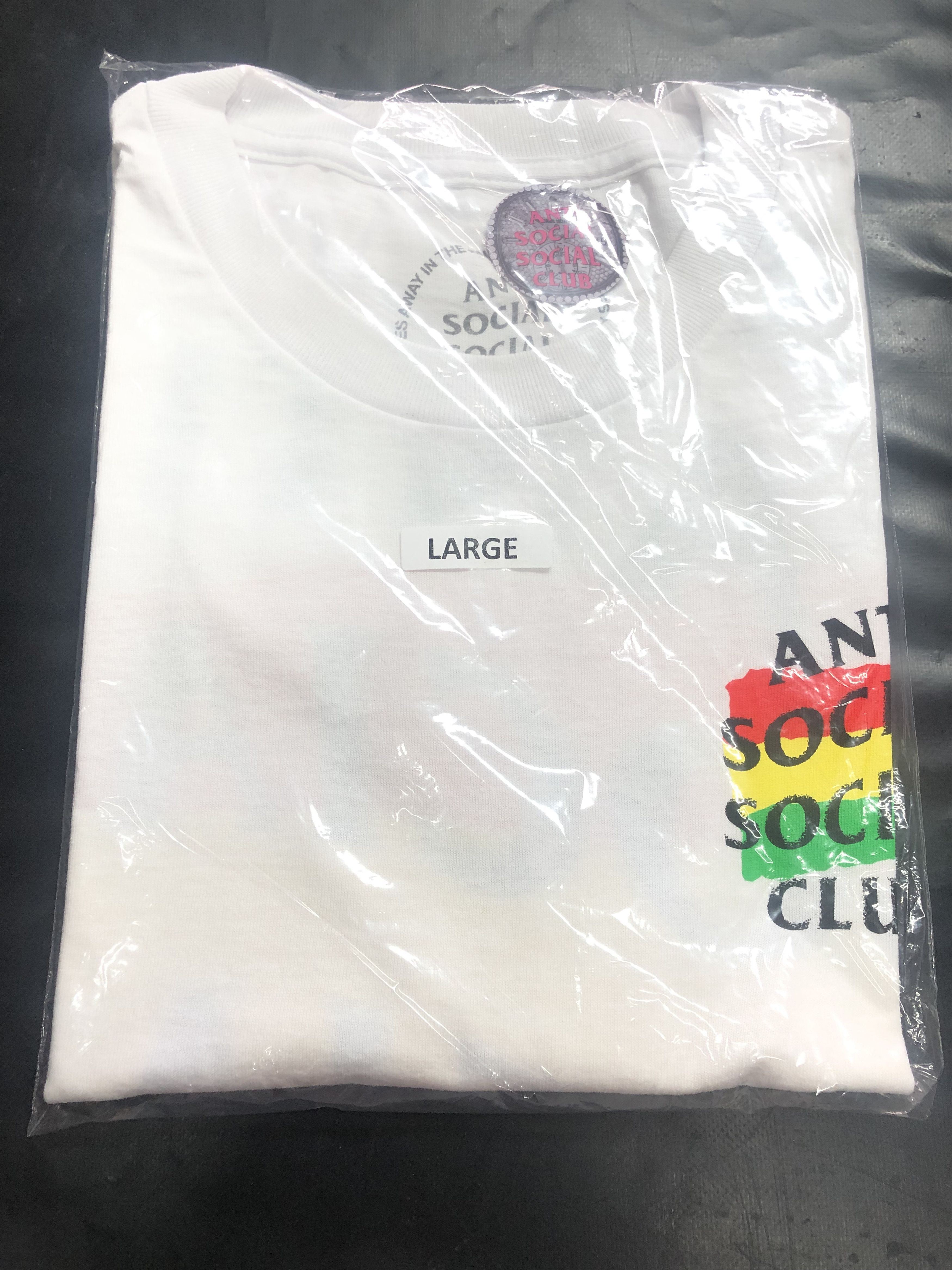 Anti Social Social Club × Members Only DS weekly exclusive Black ASSC Bobsled White Tee BAPE KITH Size US L / EU 52-54 / 3 - 1 Thumbnail