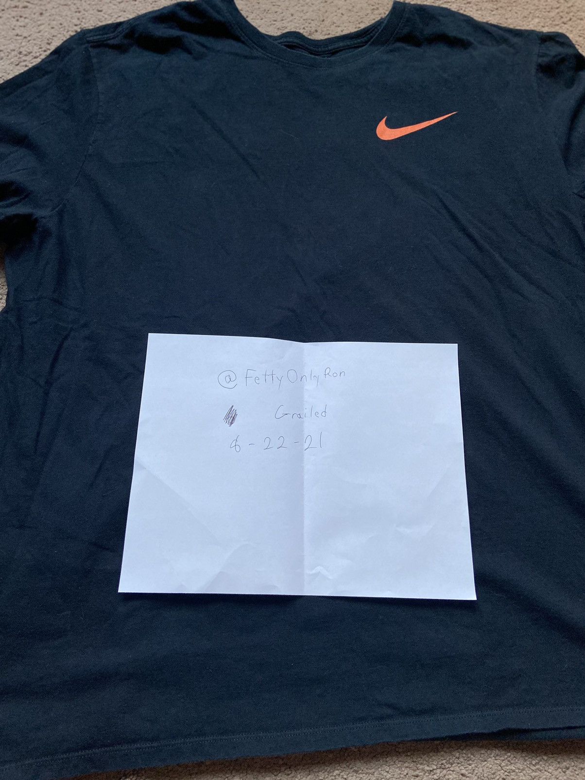 Image of Nike L/s Tee in Black, Men's (Size 2XL)