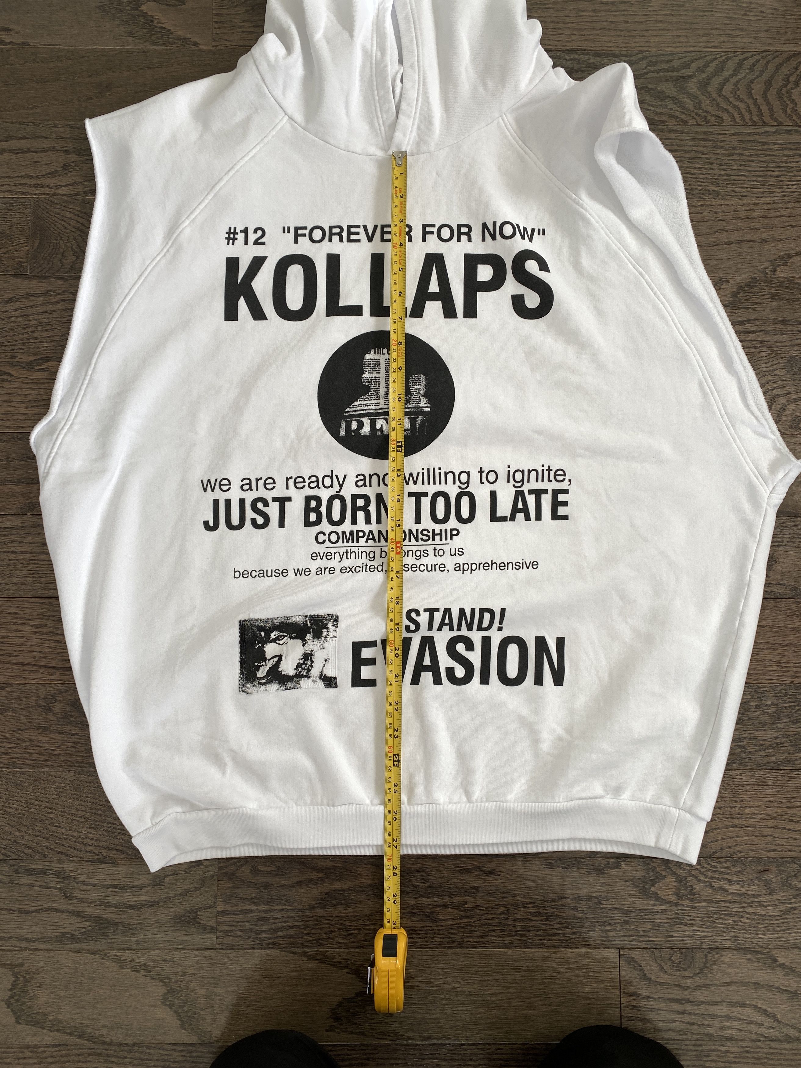 Raf Simons Redux Archive SS02 KOLLAPS hoodie Size