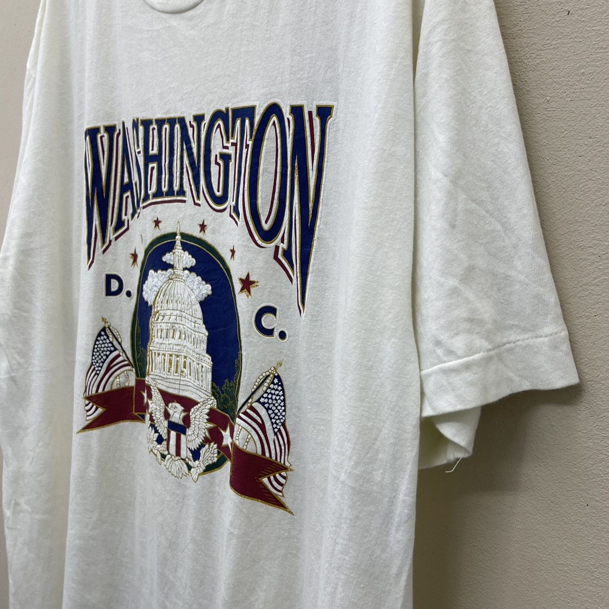 Vintage Vintage 90s Washington D.C T-Shirt Single Stitch Around Size US L / EU 52-54 / 3 - 2 Thumbnail