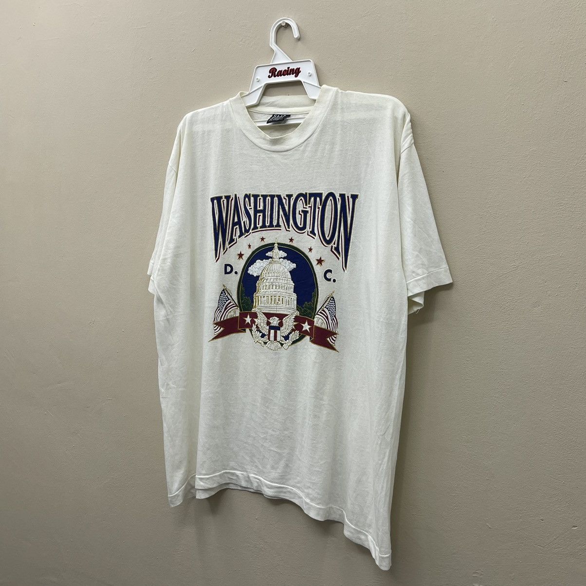 Vintage Vintage 90s Washington D.C T-Shirt Single Stitch Around Size US L / EU 52-54 / 3 - 5 Thumbnail