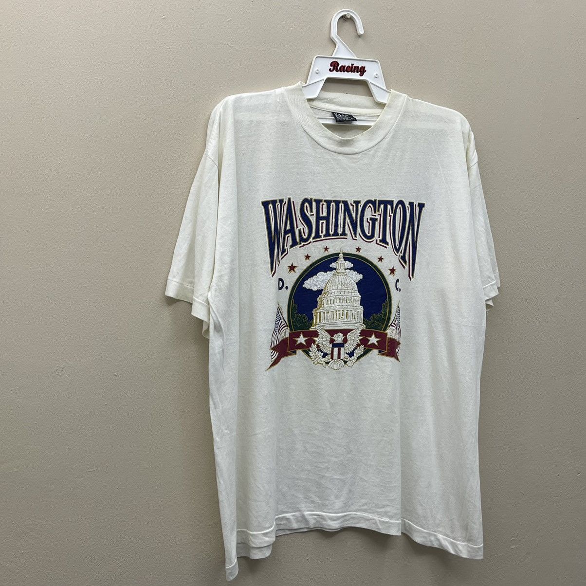 Vintage Vintage 90s Washington D.C T-Shirt Single Stitch Around Size US L / EU 52-54 / 3 - 4 Thumbnail