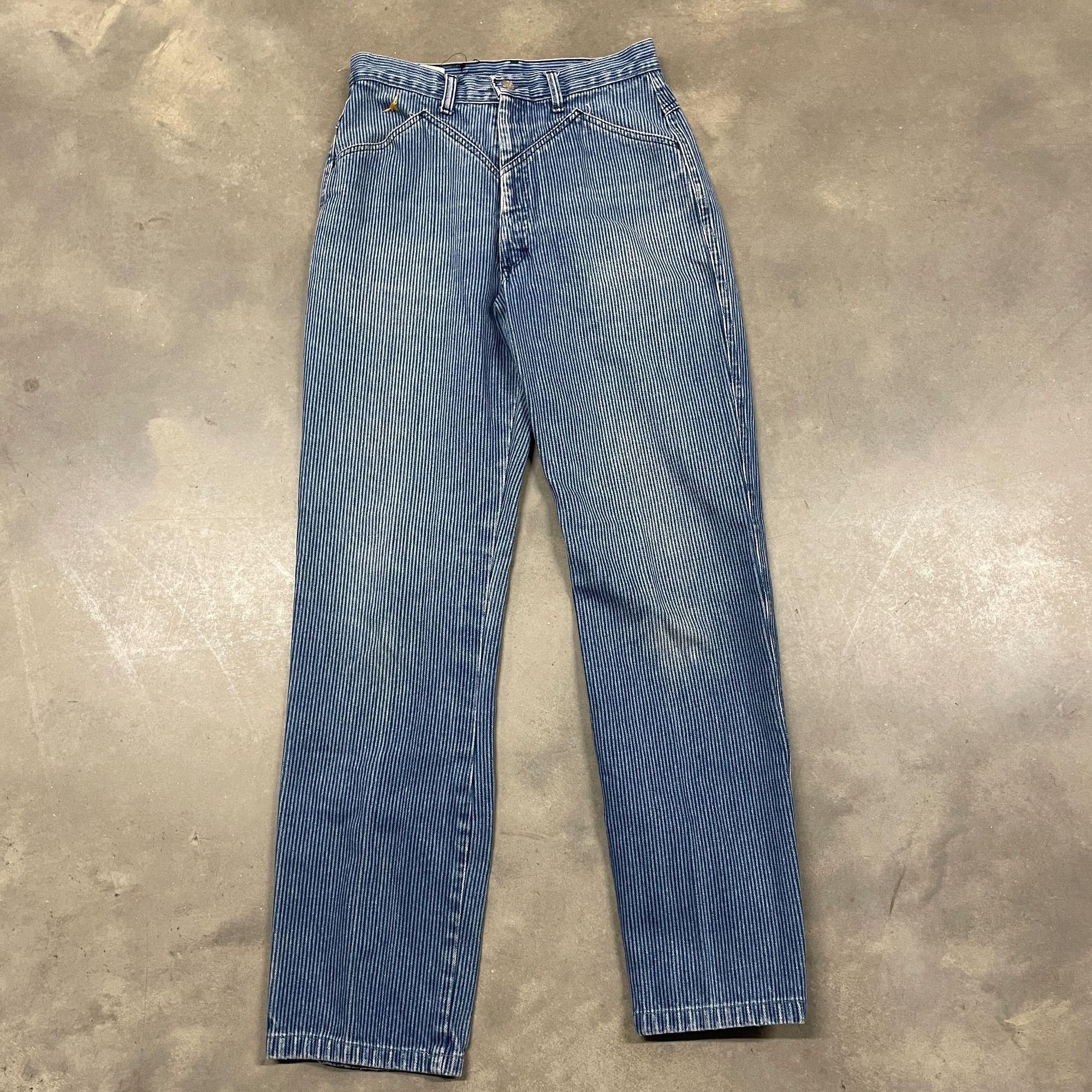 Western-Inspired Print Pattern Straight Leg Jeans