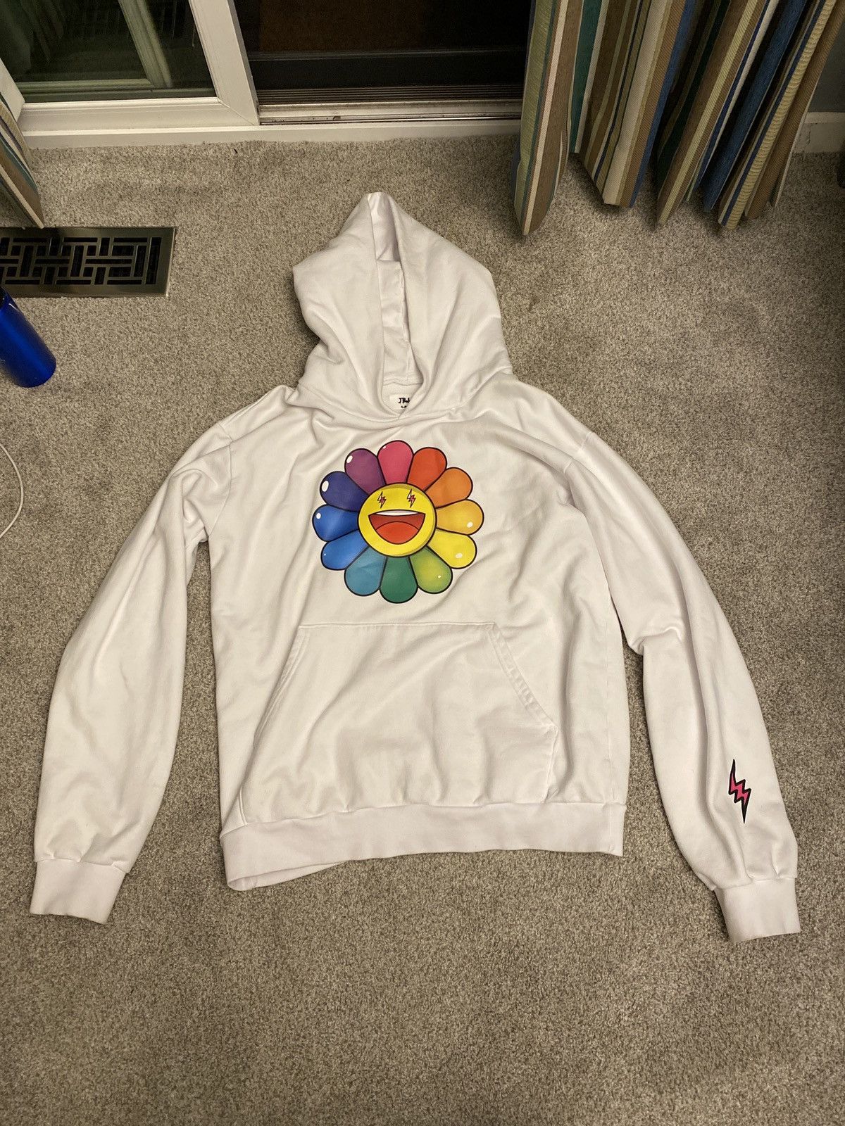 J Balvin x Takashi Murakami Rainbow Flower Hoodie