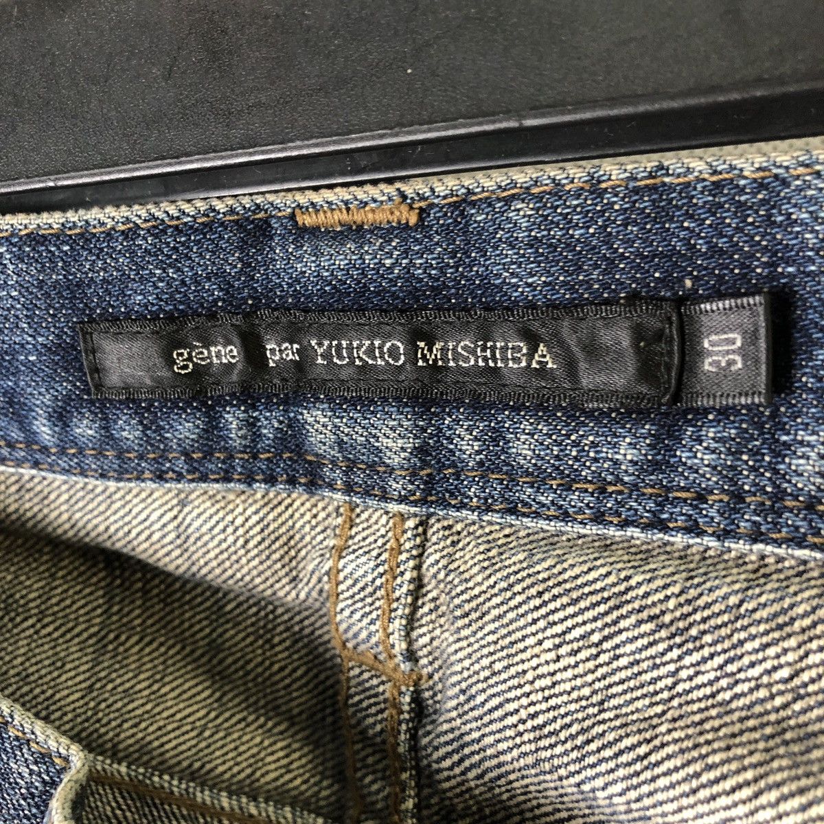 Gene Par Yukio Mishiba × Japanese Brand Rare! Gene Par Yukio Mishiba Camo Dye Style Jeans Size US 32 / EU 48 - 9 Thumbnail