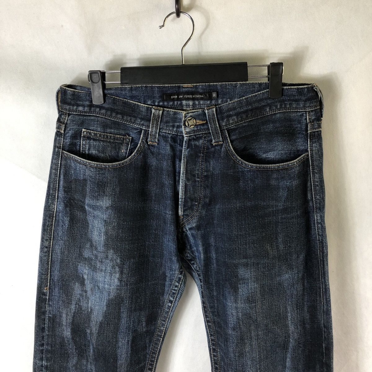 Gene Par Yukio Mishiba × Japanese Brand Rare! Gene Par Yukio Mishiba Camo Dye Style Jeans Size US 32 / EU 48 - 3 Thumbnail
