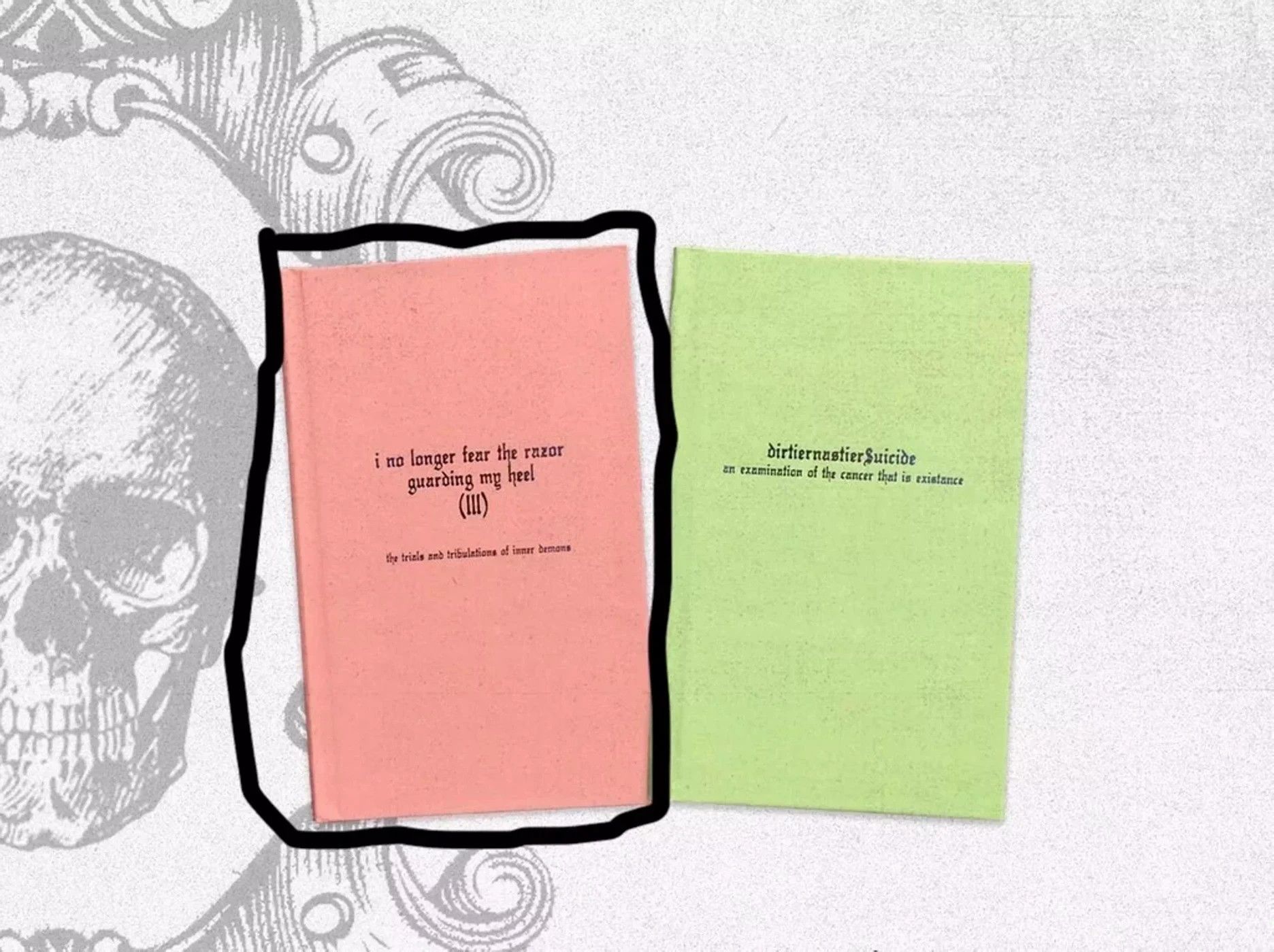 Fuck The Population × G59 Records G59 Suicideboys I No Longer Feel the Razor Lyric Pink Book Size ONE SIZE - 4 Thumbnail
