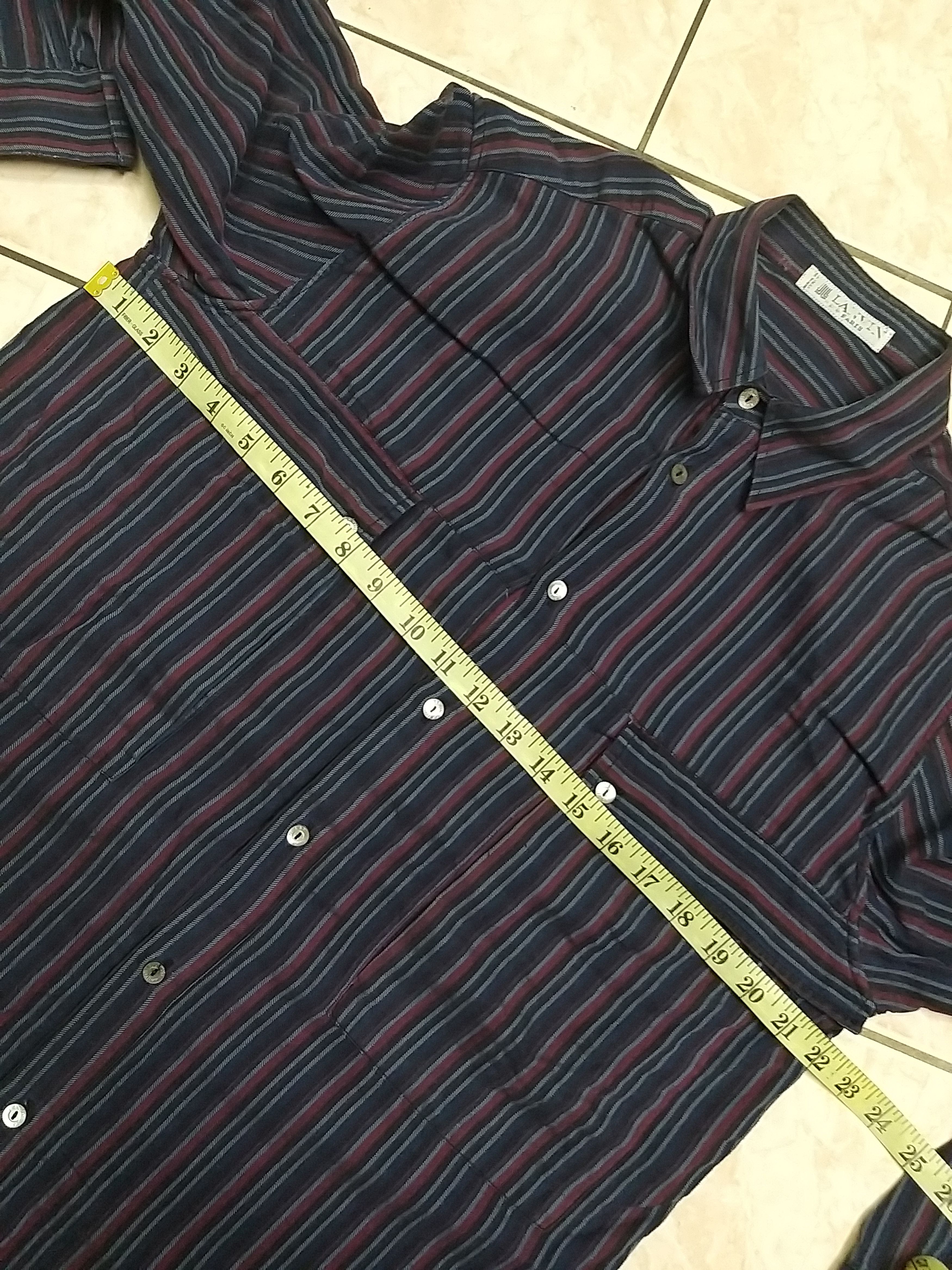 Lanvin VINTAGE LANVIN PARIS FLANNEL DOUBLE POCKET BUTTON UP SHIRT Size US L / EU 52-54 / 3 - 8 Thumbnail