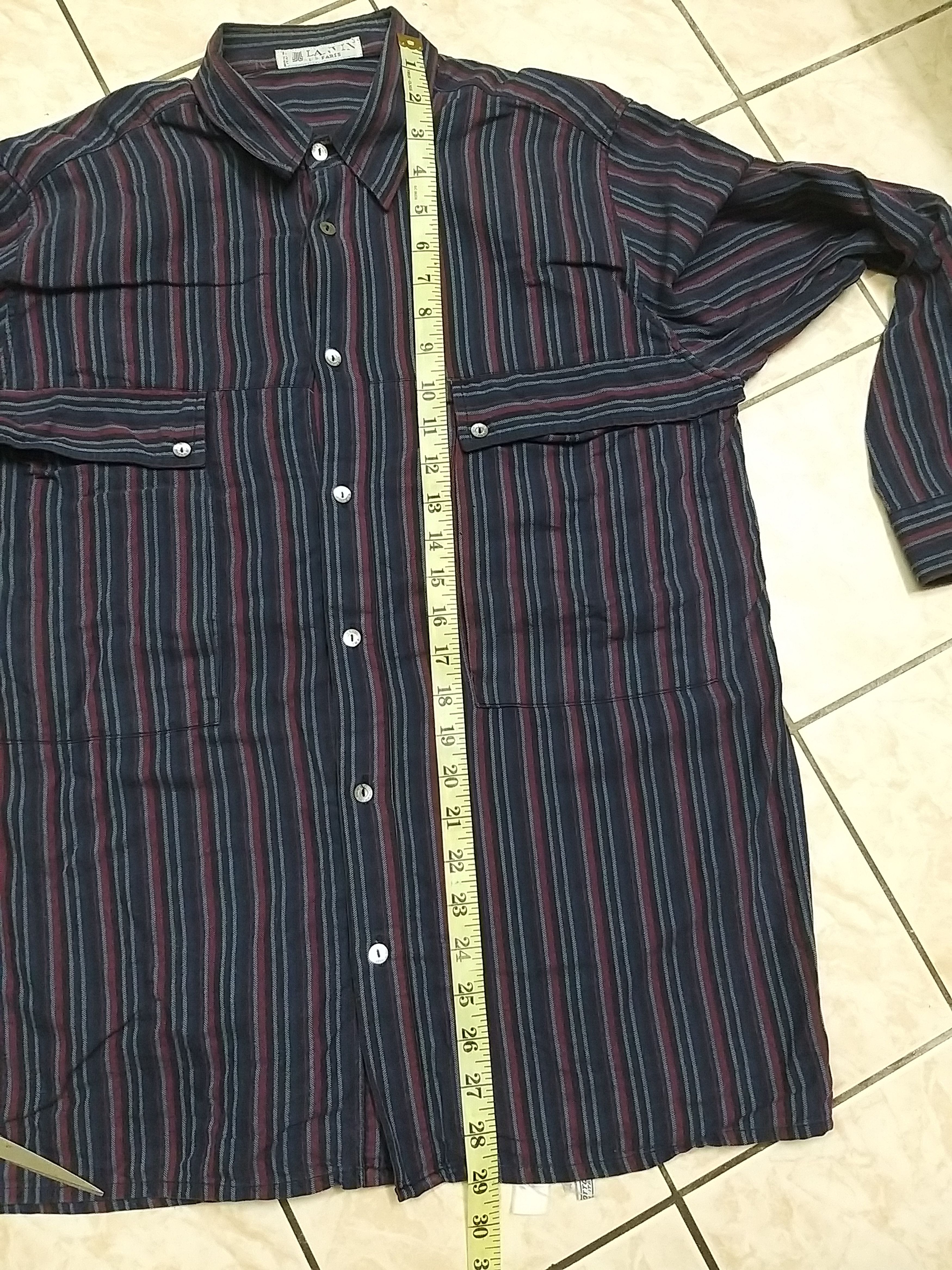 Lanvin VINTAGE LANVIN PARIS FLANNEL DOUBLE POCKET BUTTON UP SHIRT Size US L / EU 52-54 / 3 - 9 Thumbnail