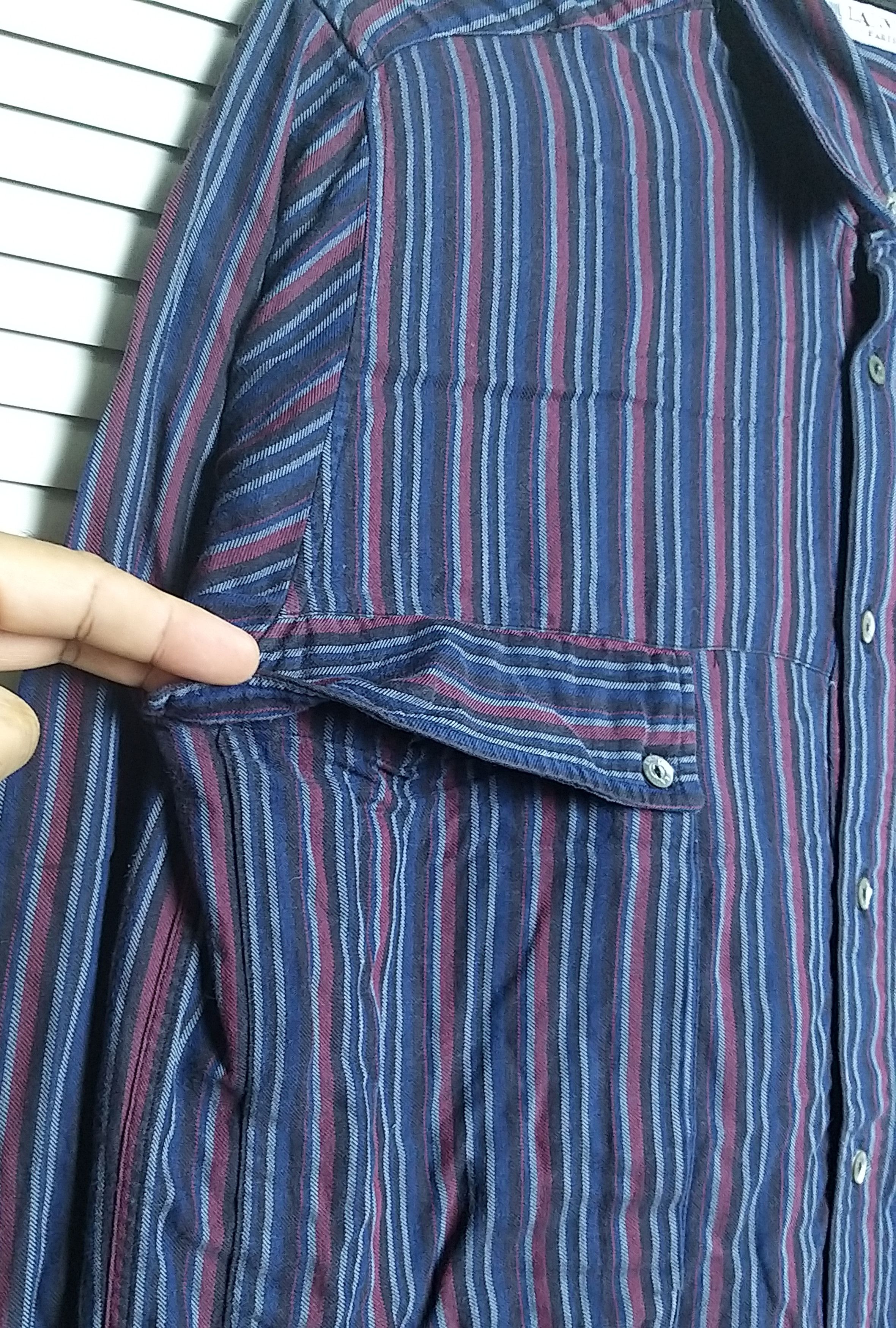 Lanvin VINTAGE LANVIN PARIS FLANNEL DOUBLE POCKET BUTTON UP SHIRT Size US L / EU 52-54 / 3 - 3 Thumbnail