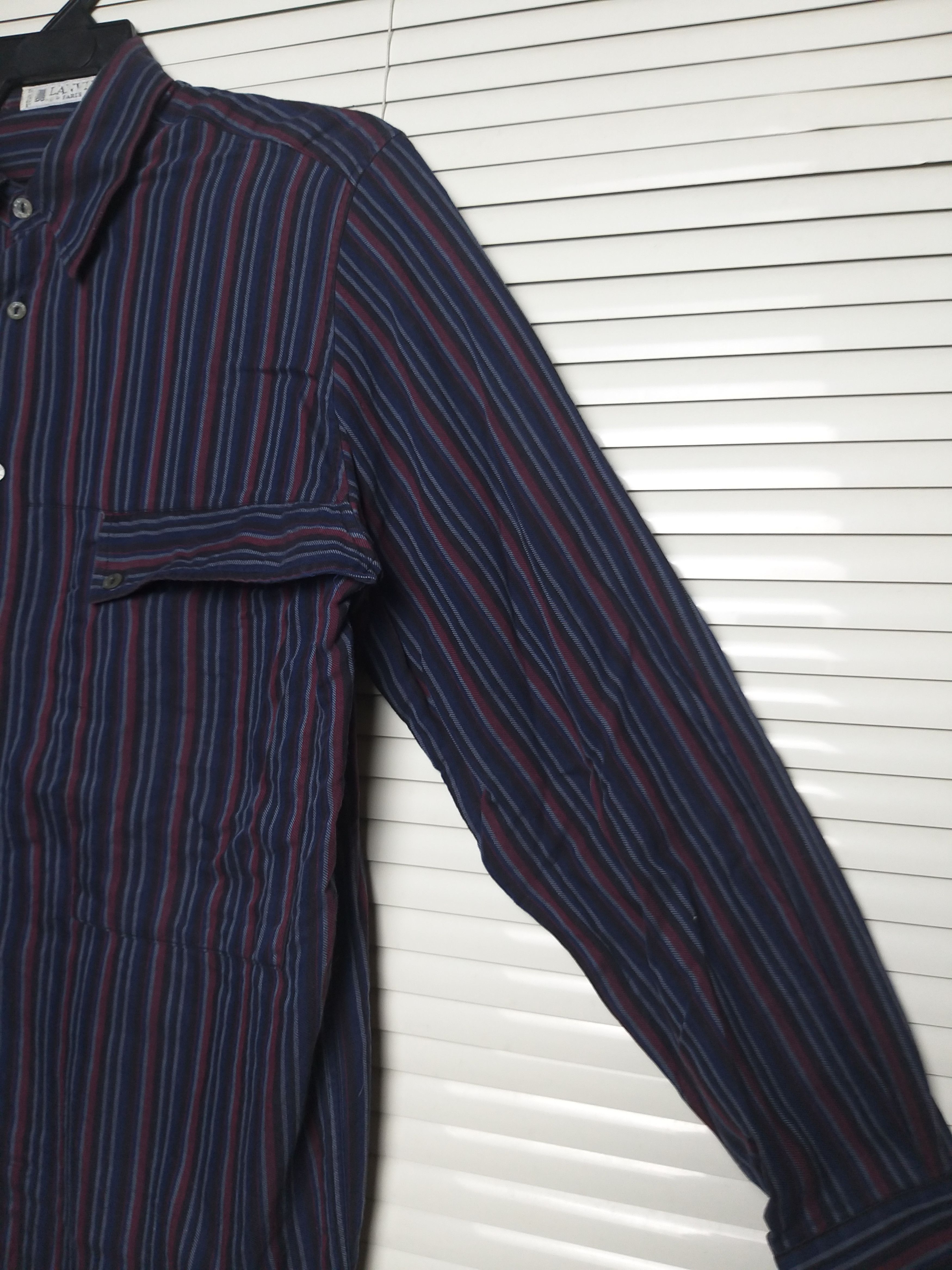 Lanvin VINTAGE LANVIN PARIS FLANNEL DOUBLE POCKET BUTTON UP SHIRT Size US L / EU 52-54 / 3 - 6 Thumbnail