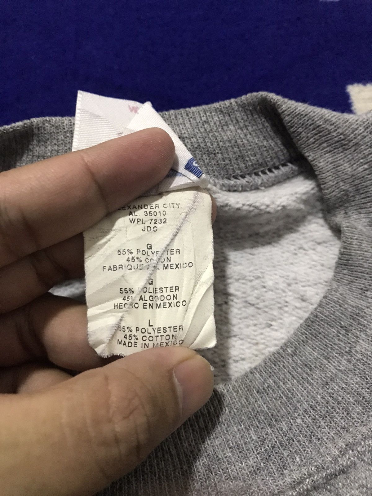 MLB × NFL × NHL Vintage 2004 Super Bowl 38 Patriots Panthers Sweatshirt Size US L / EU 52-54 / 3 - 4 Thumbnail
