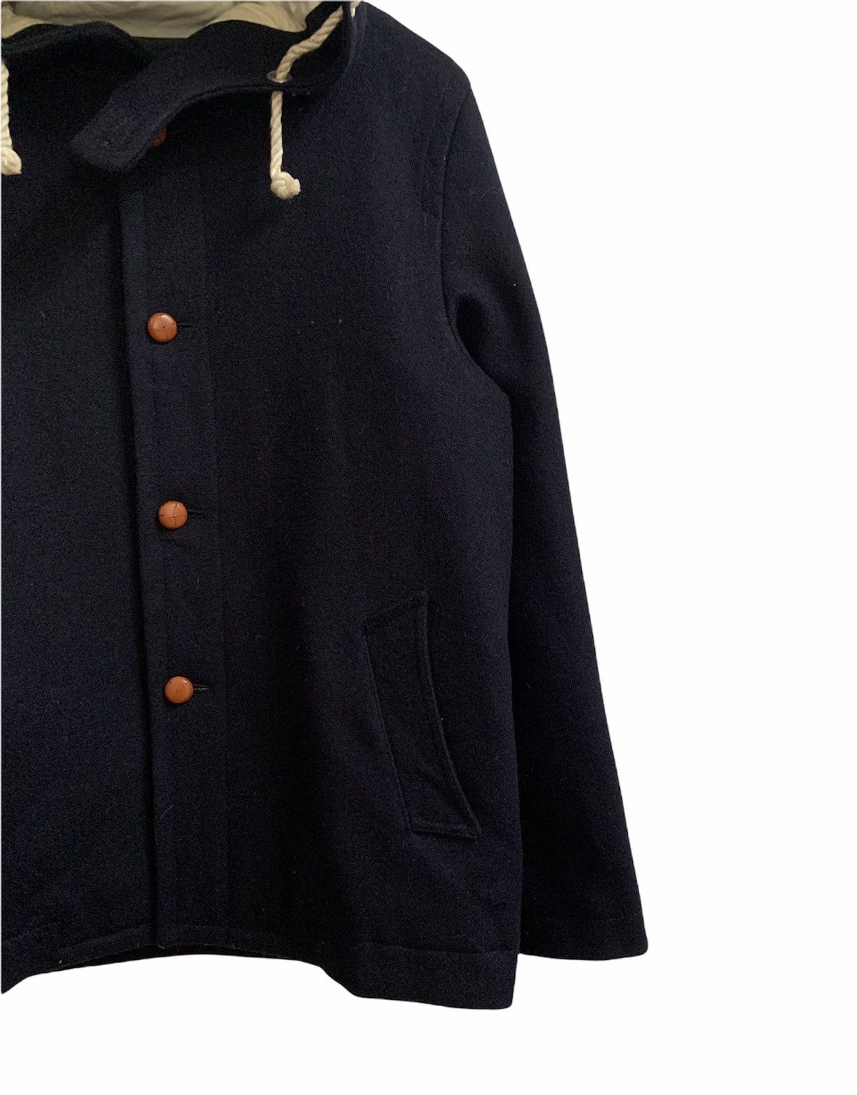 Beams Plus × Japanese Brand Beams Wool Button Hoodie Jacket Size US M / EU 48-50 / 2 - 6 Thumbnail