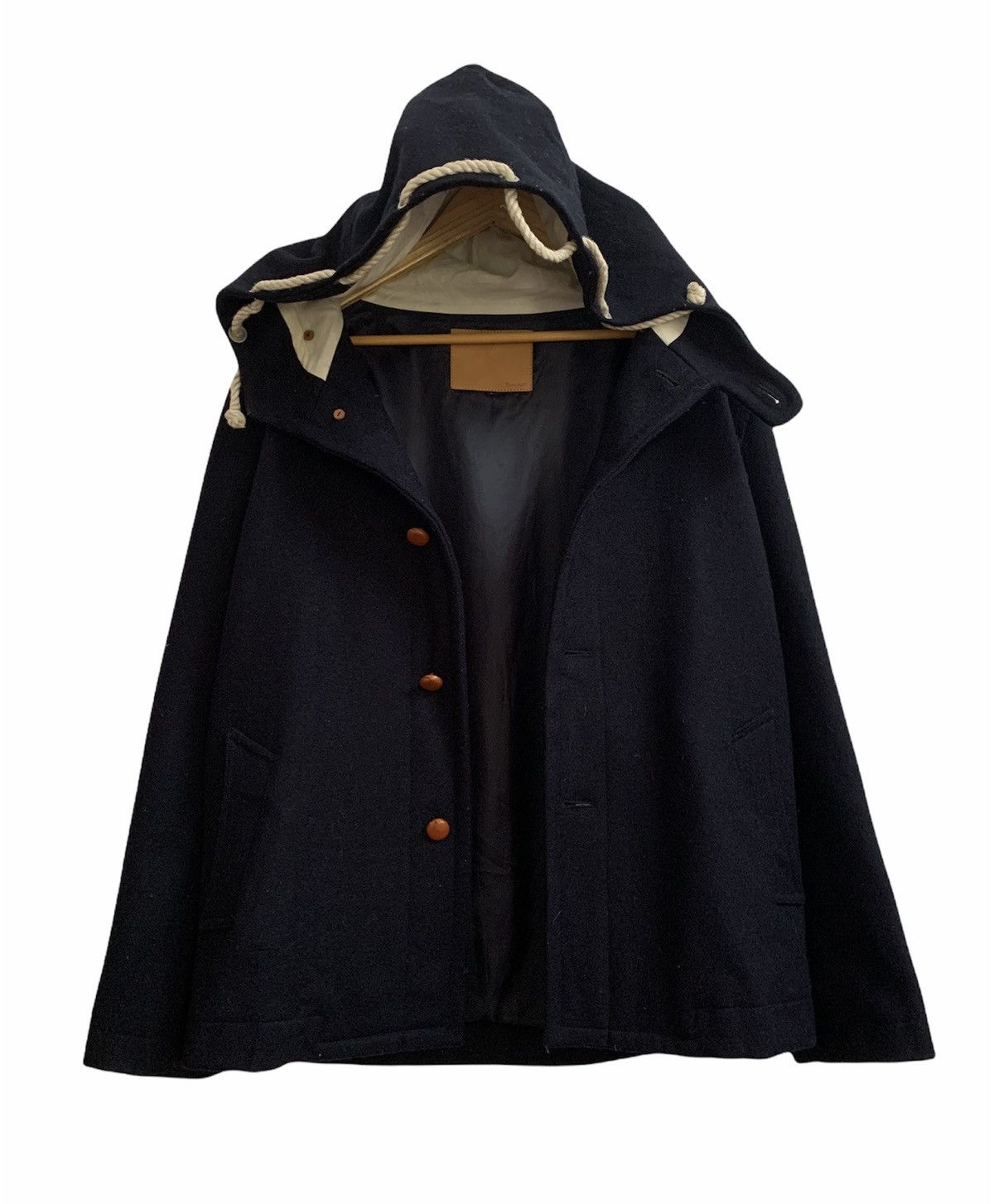 Beams Plus × Japanese Brand Beams Wool Button Hoodie Jacket Size US M / EU 48-50 / 2 - 2 Thumbnail