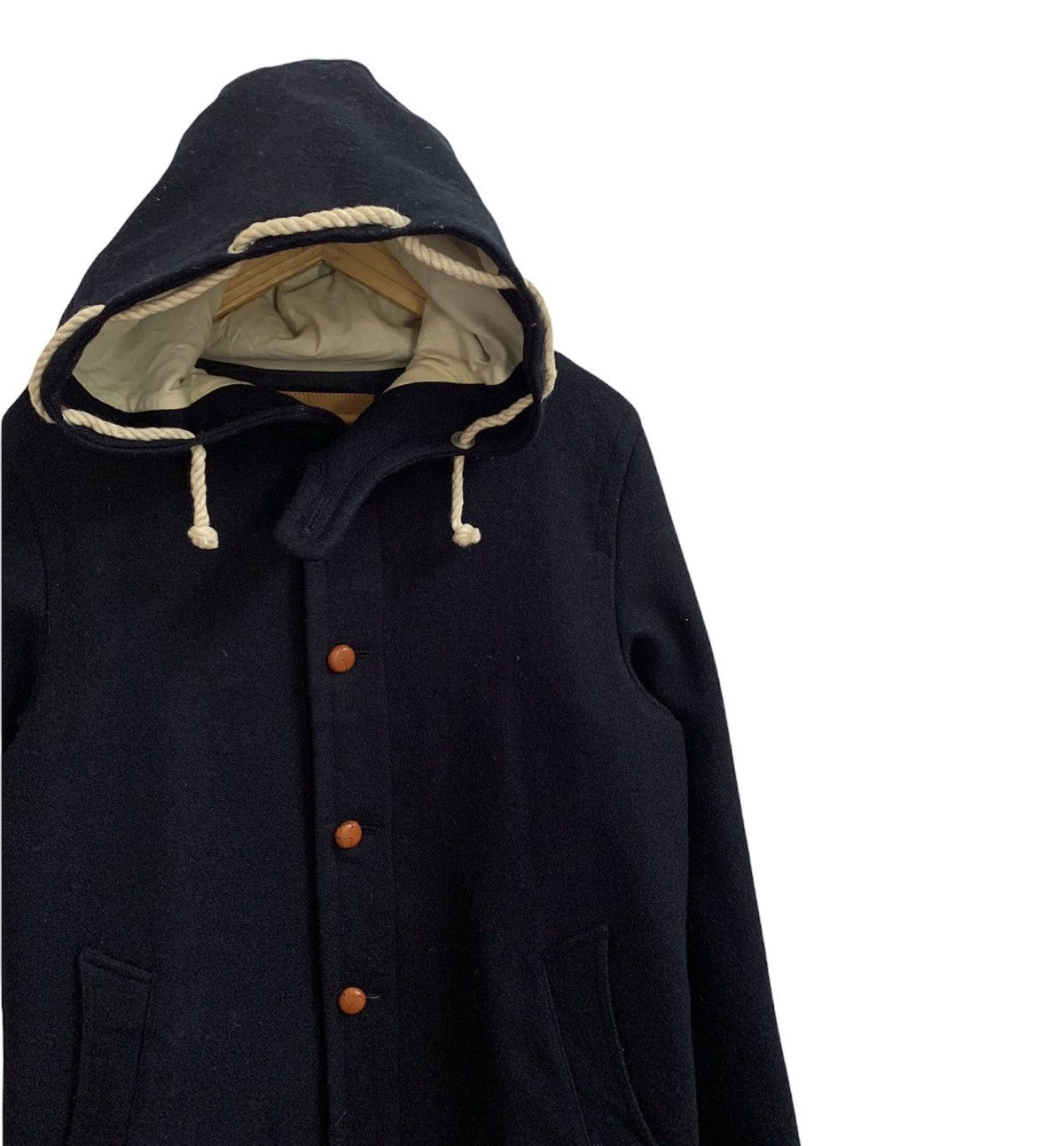 Beams Plus × Japanese Brand Beams Wool Button Hoodie Jacket Size US M / EU 48-50 / 2 - 4 Thumbnail