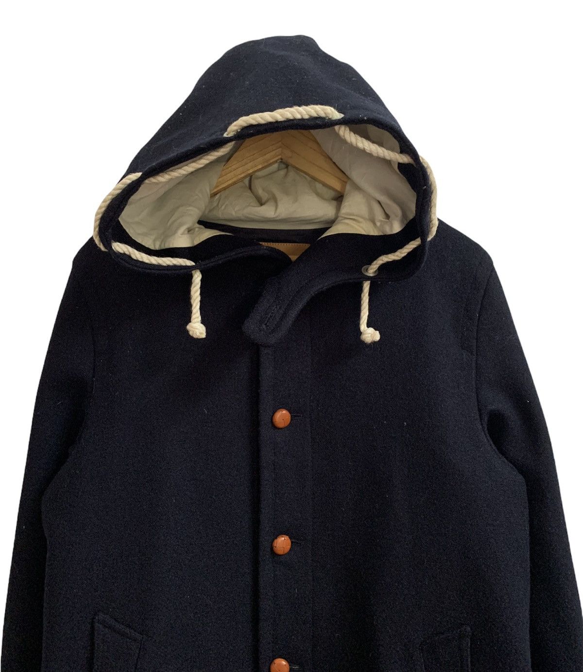 Beams Plus × Japanese Brand Beams Wool Button Hoodie Jacket Size US M / EU 48-50 / 2 - 3 Thumbnail