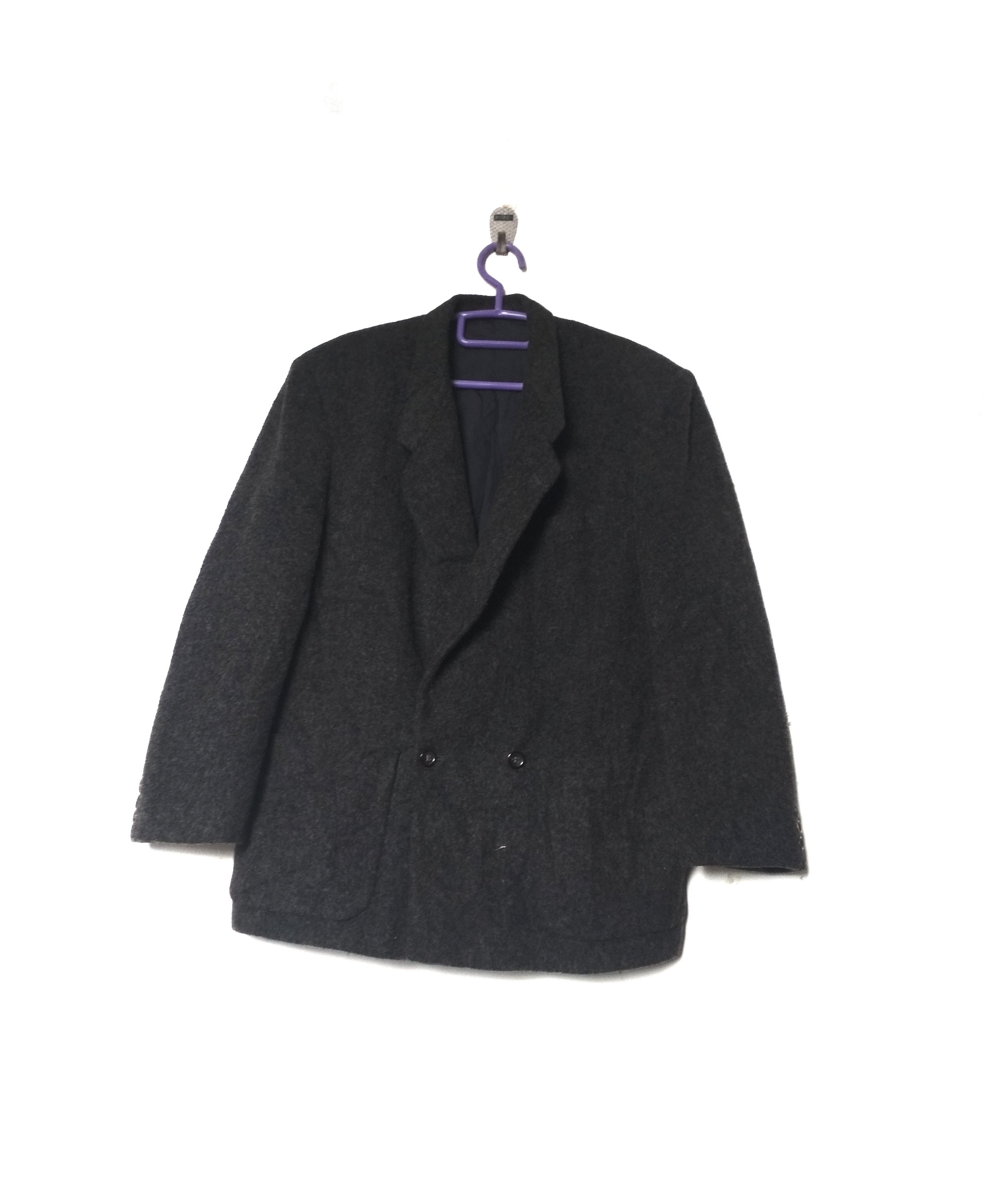 Comme Des Garçons Homme Wool Tweed Coat Blazer