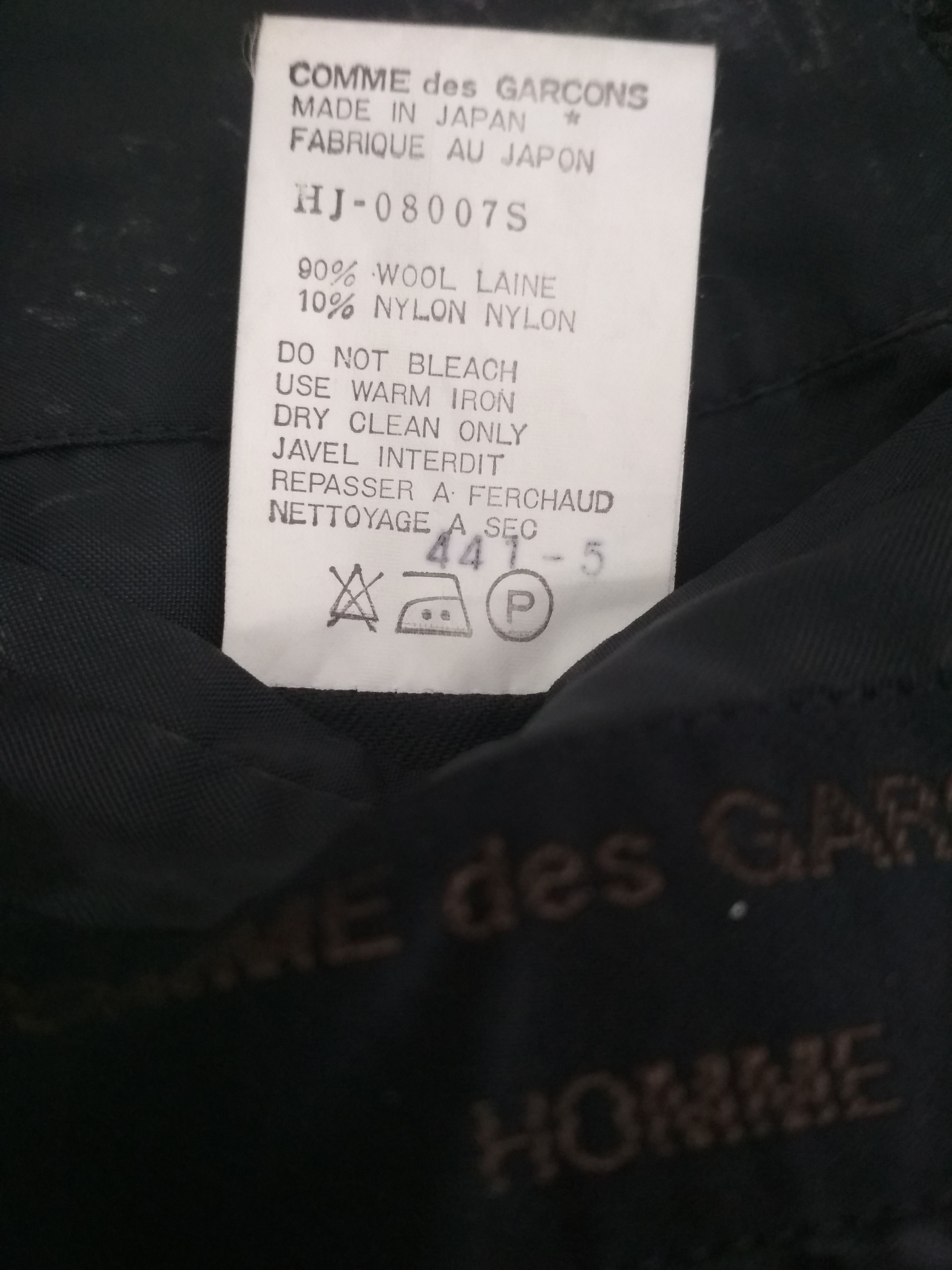 Comme Des Garçons Homme Wool Tweed Coat Blazer