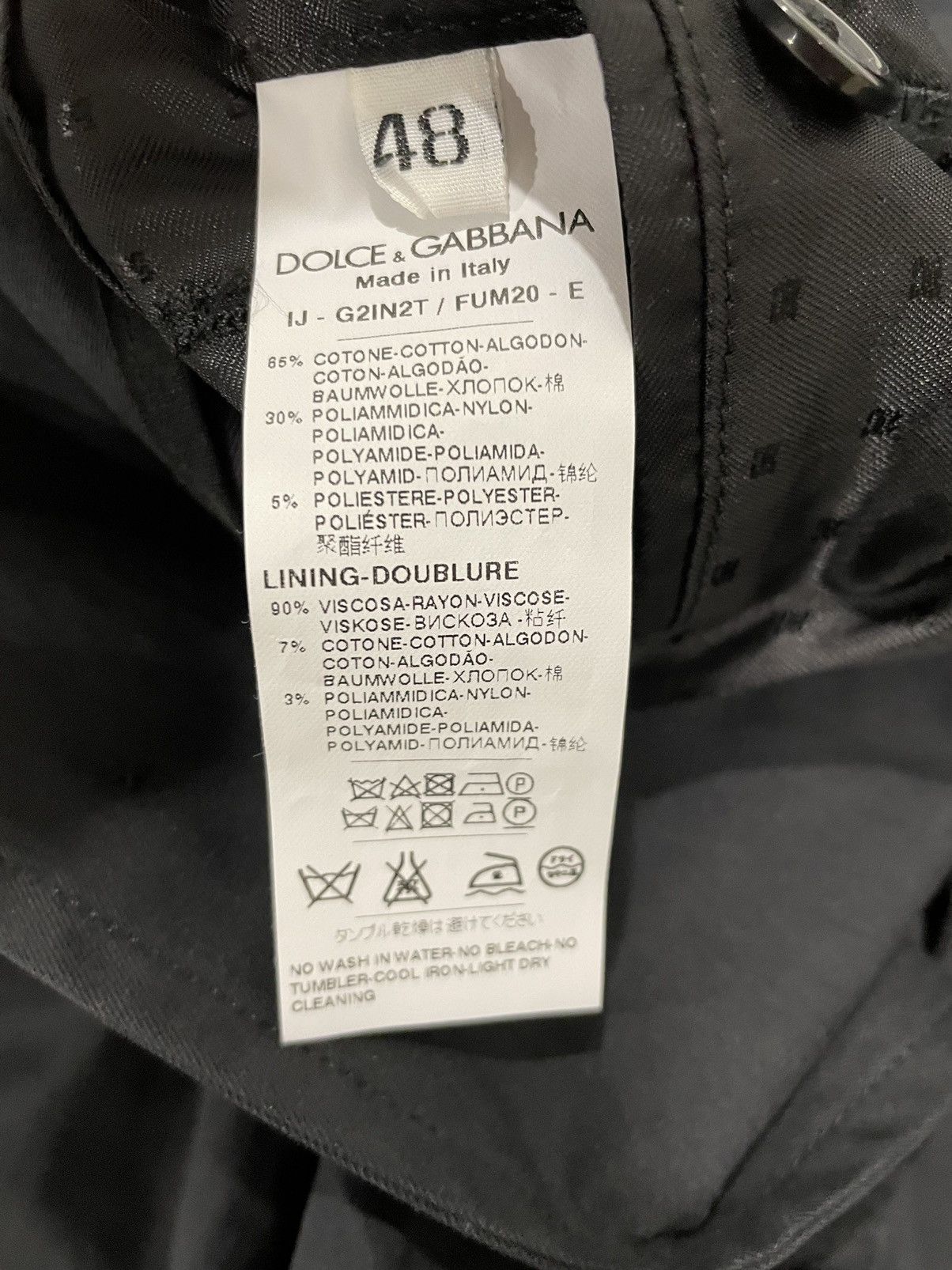 Dolce & Gabbana Slim-Fit Cotton-Blend Gabardine Blazer Size US M / EU 48-50 / 2 - 7 Thumbnail