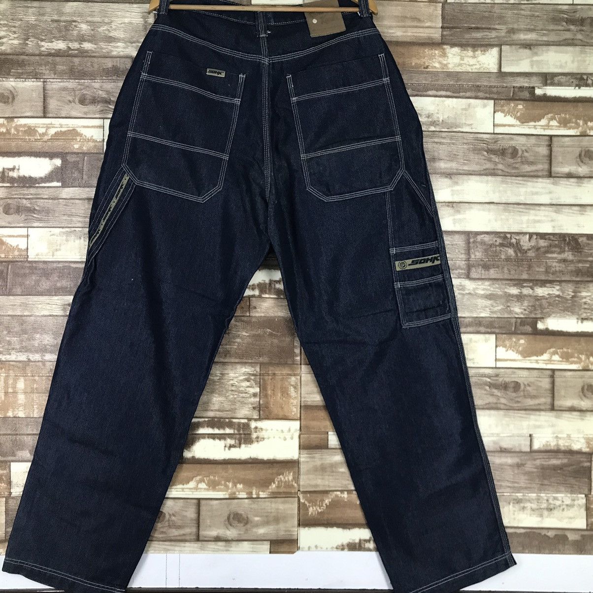 Japanese Brand SHOCK School Of Hard Knooks Denim Pants Hip Hop Style ...