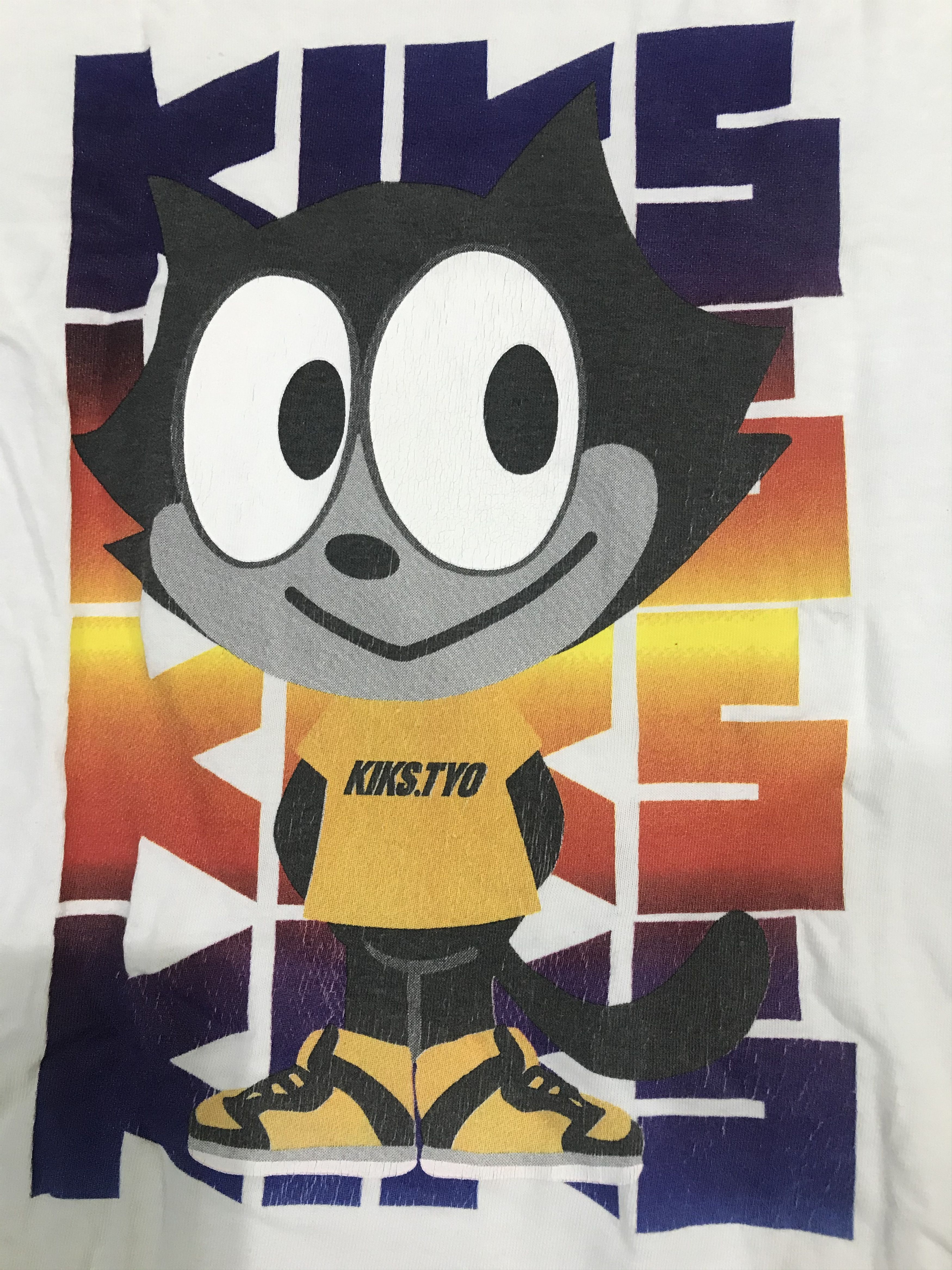 KIKS TYO 2007 Felix The Cat Productions X Kiks Tyo T-Shirt Size US L / EU 52-54 / 3 - 5 Thumbnail