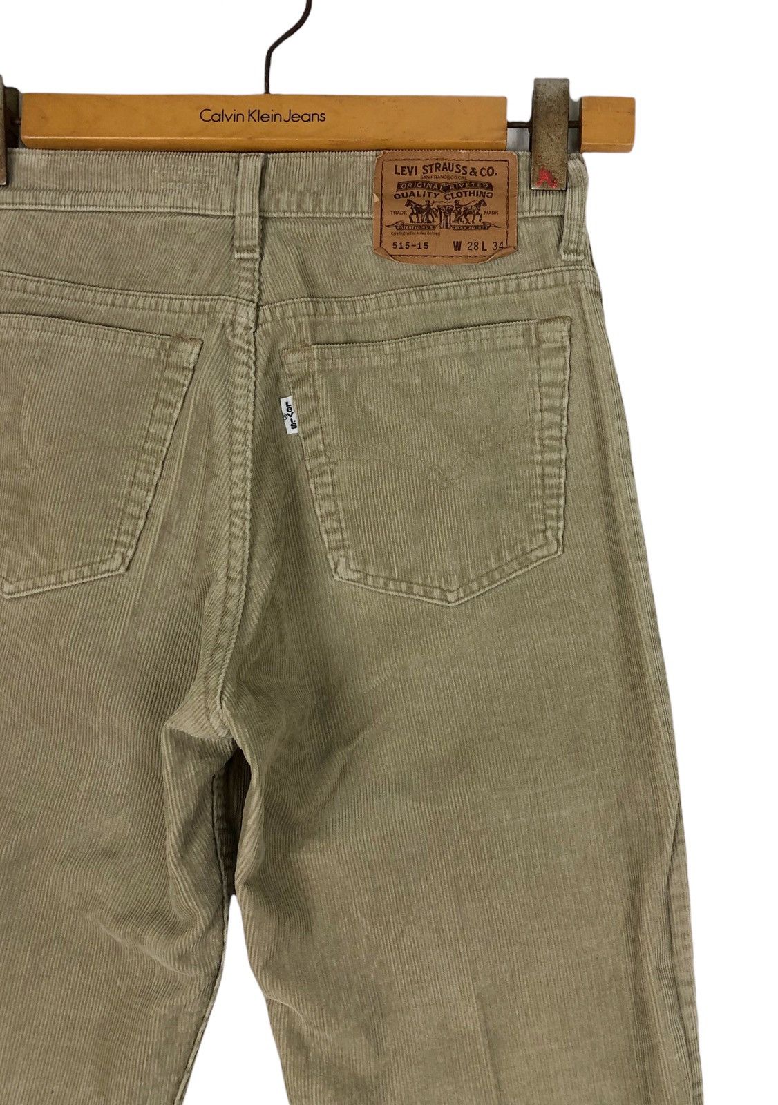 Levi's × Vintage Vintage Levis 515 White Tab Codroy Pants Size US 28 / EU 44 - 5 Thumbnail