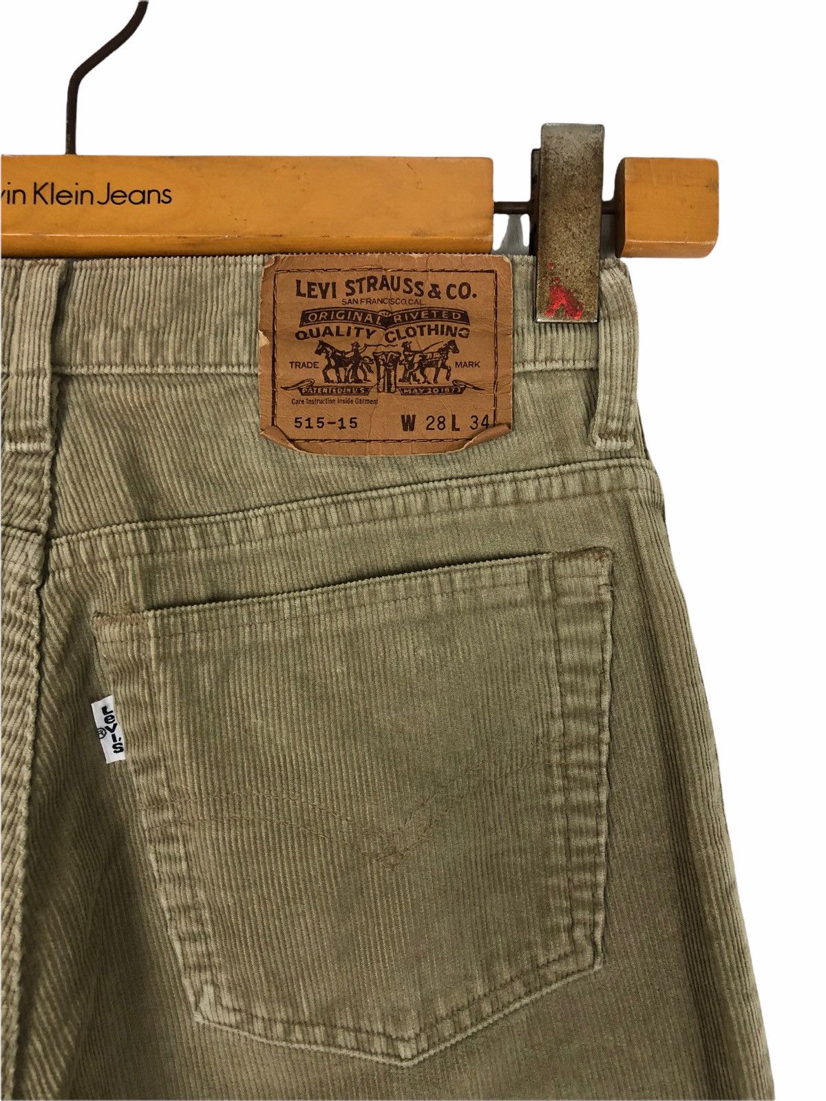 Levi's × Vintage Vintage Levis 515 White Tab Codroy Pants Size US 28 / EU 44 - 8 Thumbnail