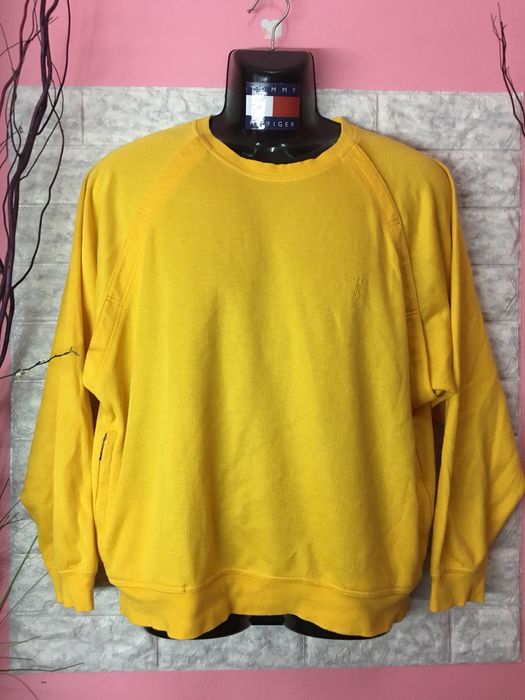 Yves saint best sale laurent yellow sweatshirt