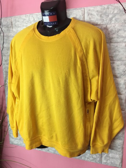 Yves saint best sale laurent yellow sweatshirt