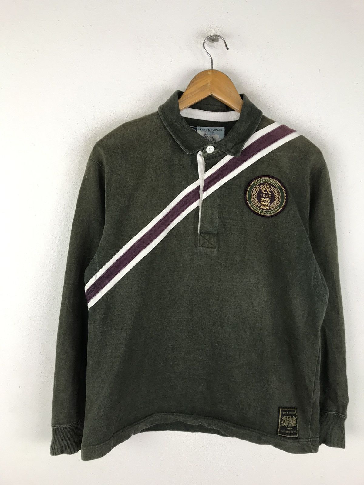 Kent & Curwen KENT & CURWEN CLUB POLO RUGBY LONG SLEEVE SHIRT Size US M / EU 48-50 / 2 - 4 Thumbnail