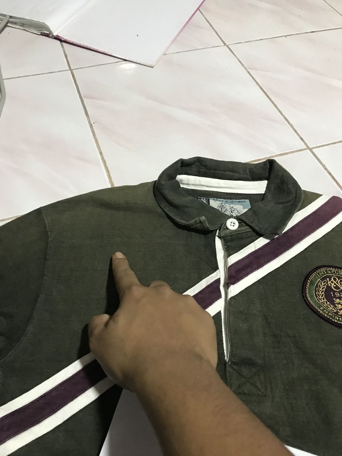 Kent & Curwen KENT & CURWEN CLUB POLO RUGBY LONG SLEEVE SHIRT Size US M / EU 48-50 / 2 - 9 Thumbnail