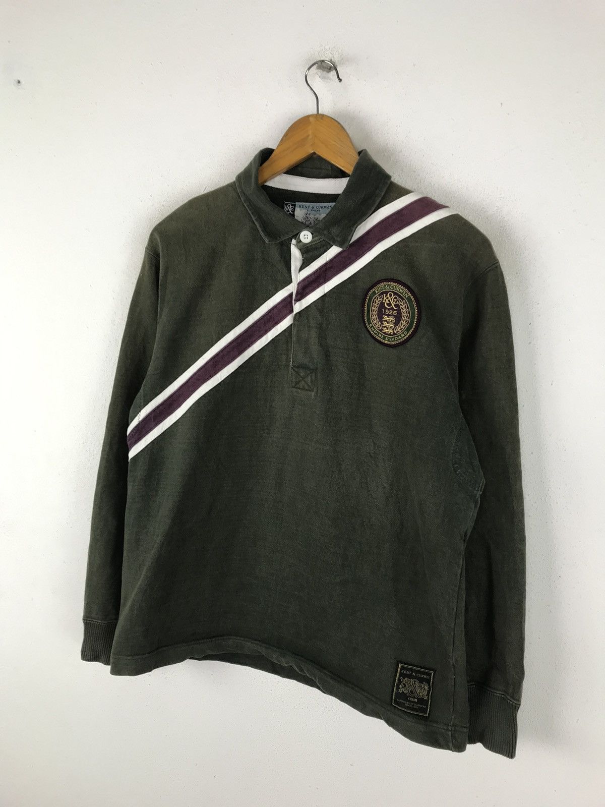 Kent & Curwen KENT & CURWEN CLUB POLO RUGBY LONG SLEEVE SHIRT Size US M / EU 48-50 / 2 - 5 Thumbnail