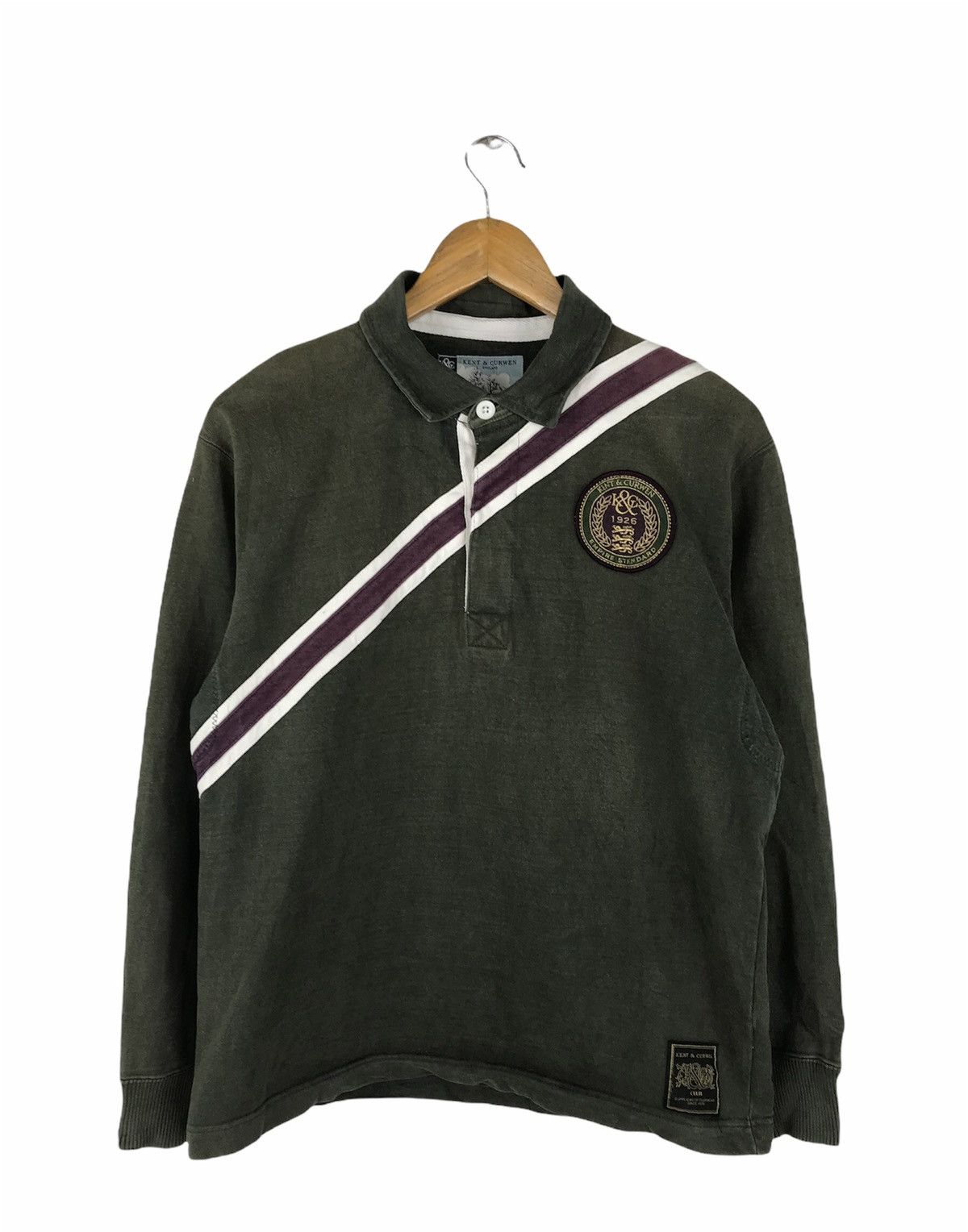 Kent & Curwen KENT & CURWEN CLUB POLO RUGBY LONG SLEEVE SHIRT Size US M / EU 48-50 / 2 - 1 Thumbnail